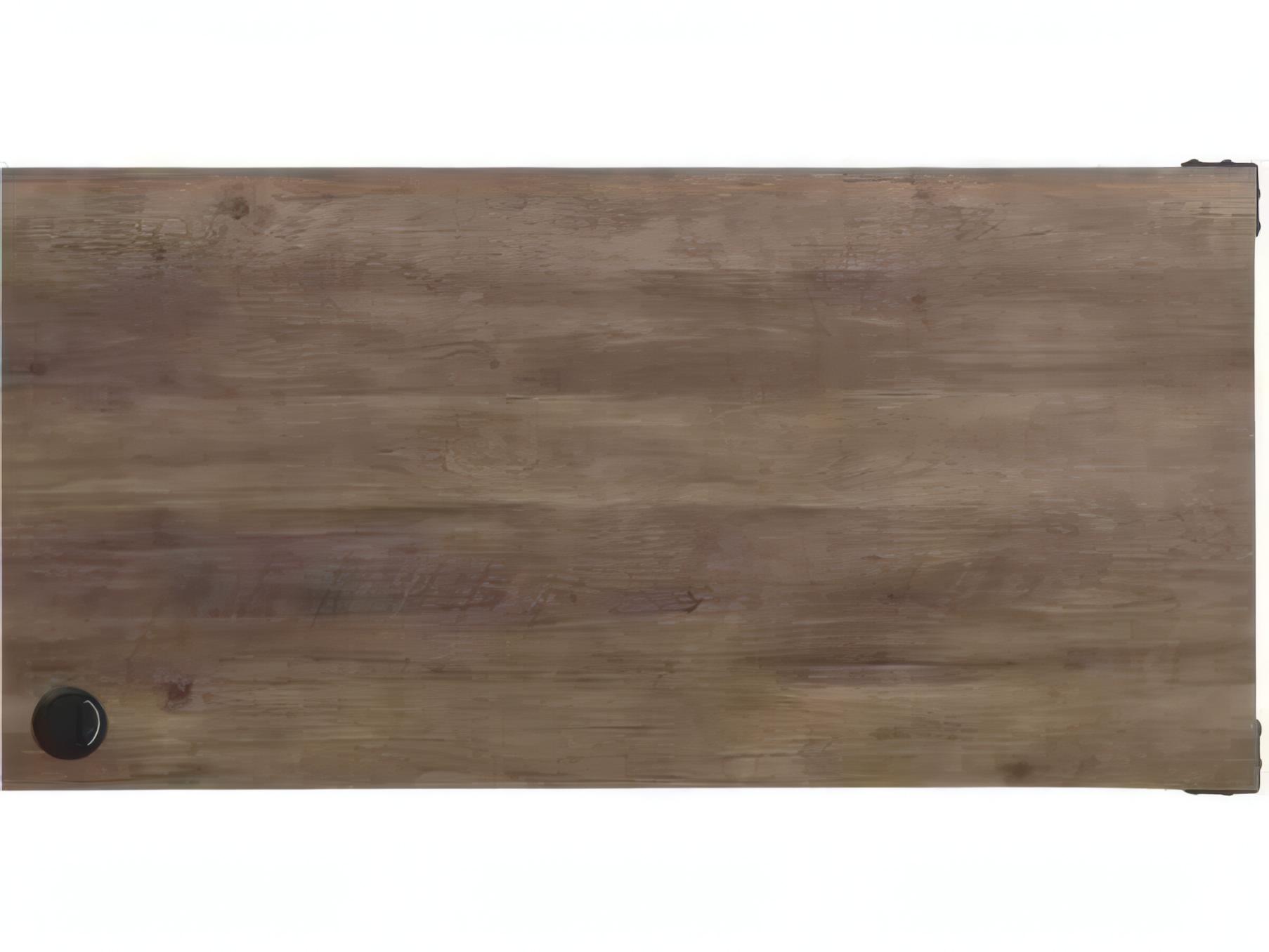 Acme Furniture Zakwani Rustic Oak Black Brown L-Shaped Desk