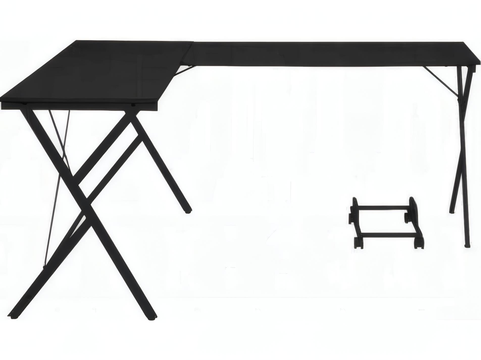 Acme Furniture Demas Black L-Shaped Desk