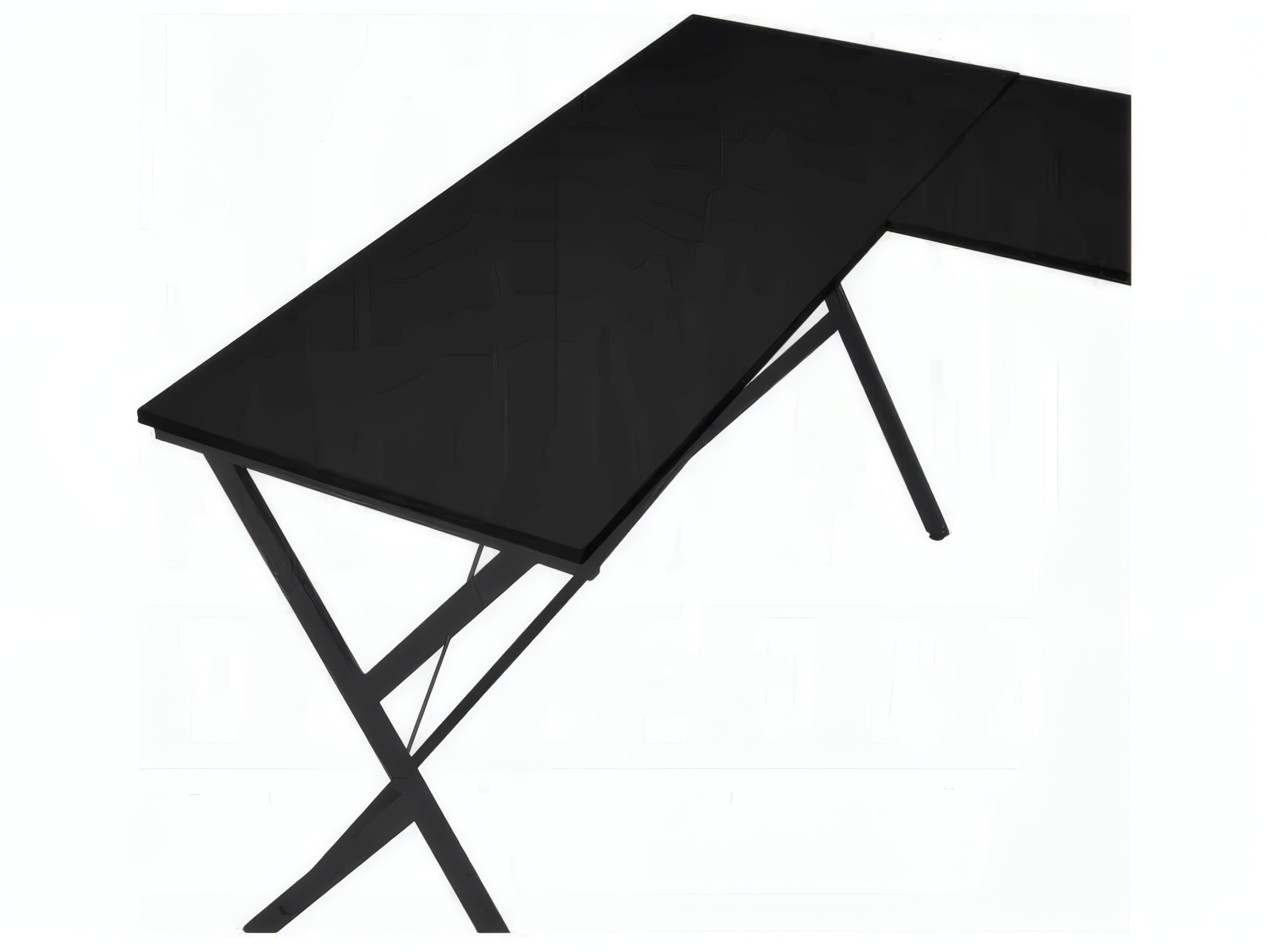 Acme Furniture Demas Black L-Shaped Desk