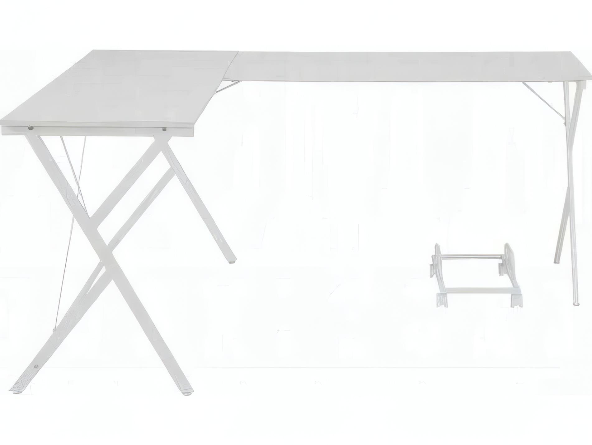 Acme Furniture Demas White L-Shaped Desk