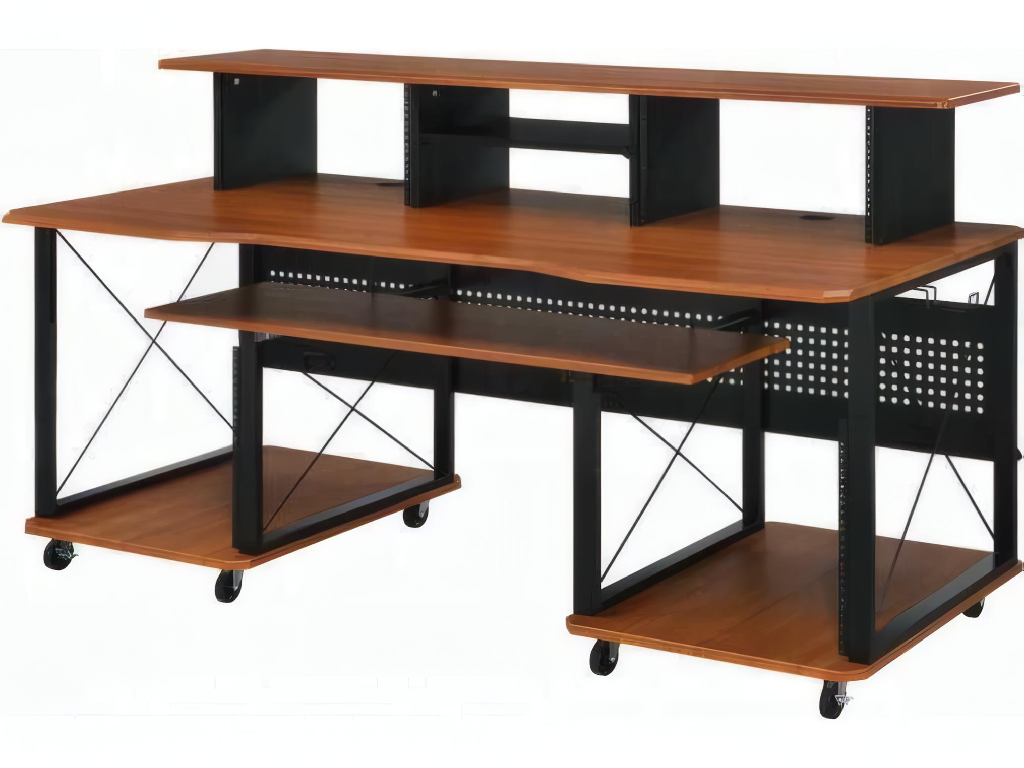Acme Furniture Megara Cherry Black Brown Computer Desk