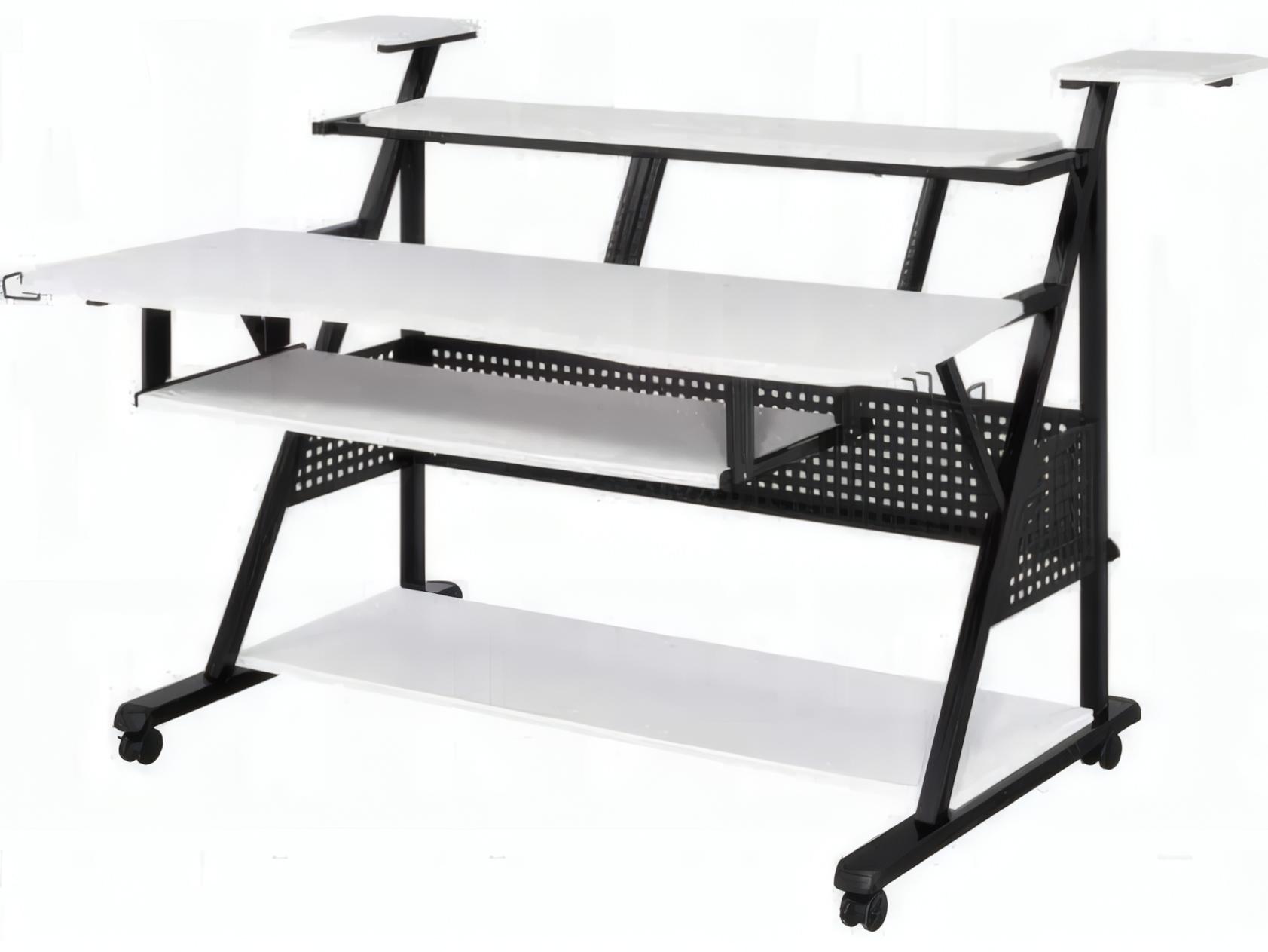 Acme Furniture Willow White Black Computer Desk