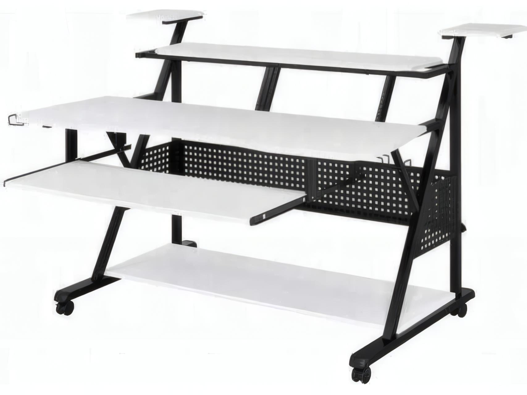 Acme Furniture Willow White Black Computer Desk