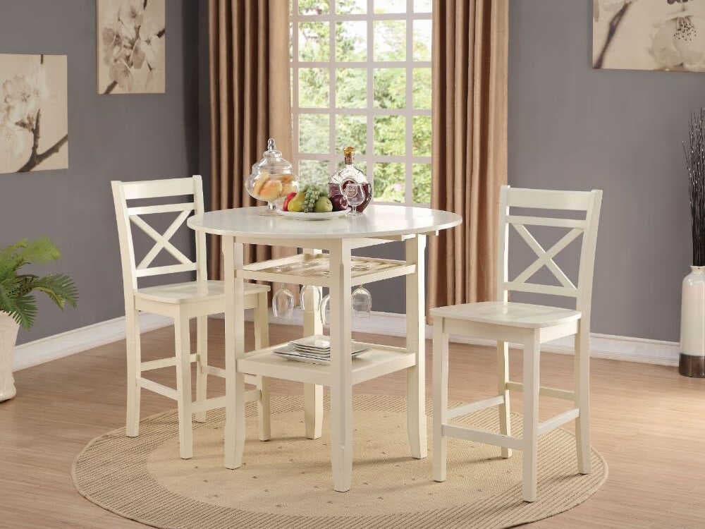 Acme Furniture Tartys Solid Wood Dining Room Set