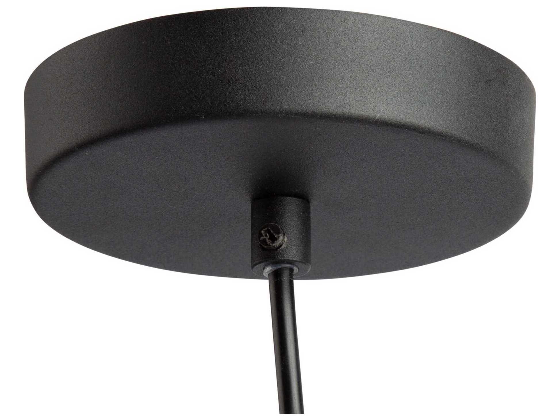 Artcraft Pinpoint 1-Light Black Glass Globe Mini Pendant