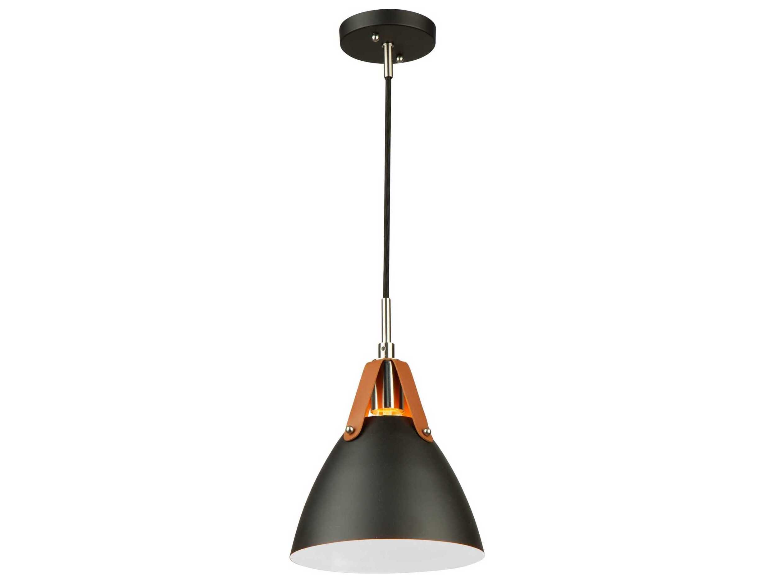 Artcraft Tote 1-Light Black Mini Pendant