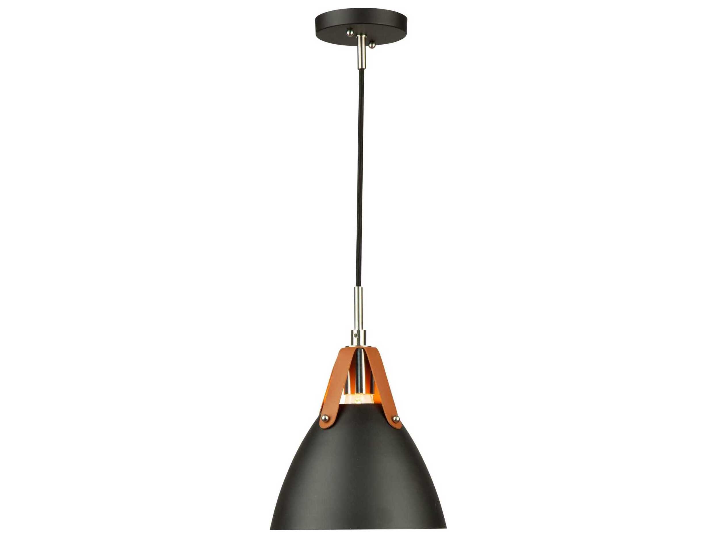 Artcraft Tote 1-Light Black Mini Pendant