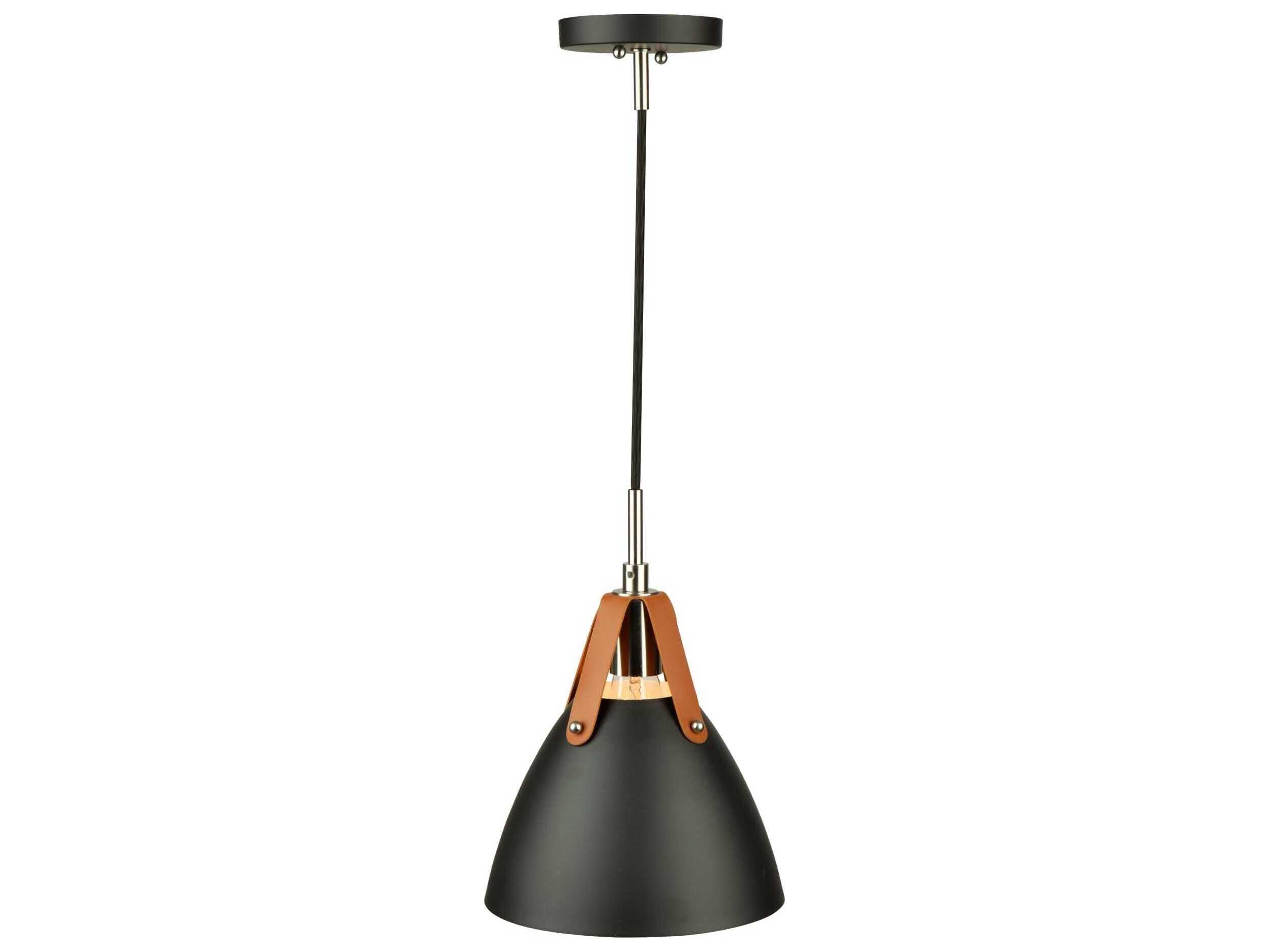 Artcraft Tote 1-Light Black Mini Pendant