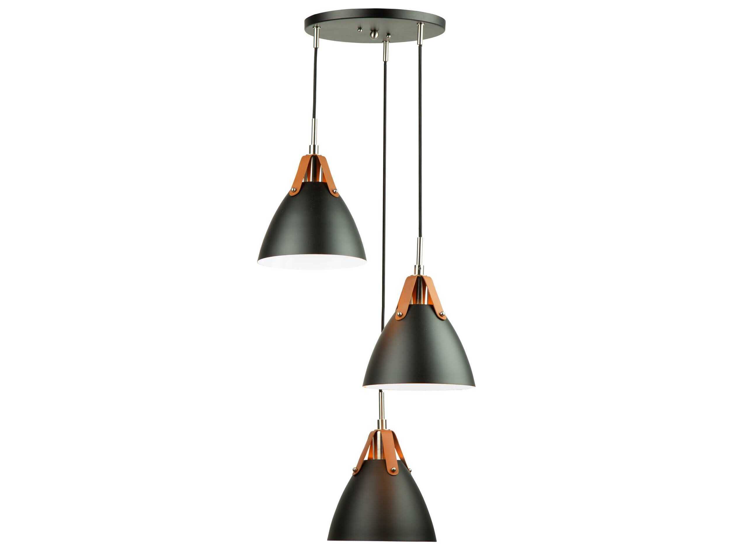 Artcraft Tote 3-Light Black Pendant