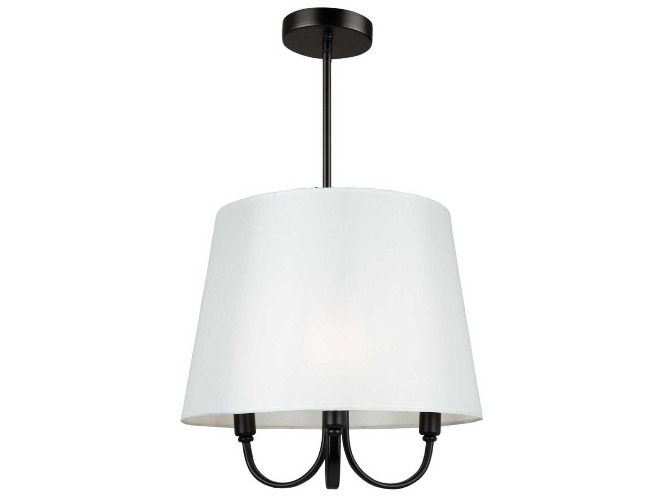 Artcraft Rhythm 3-Light Black Empire Chandelier