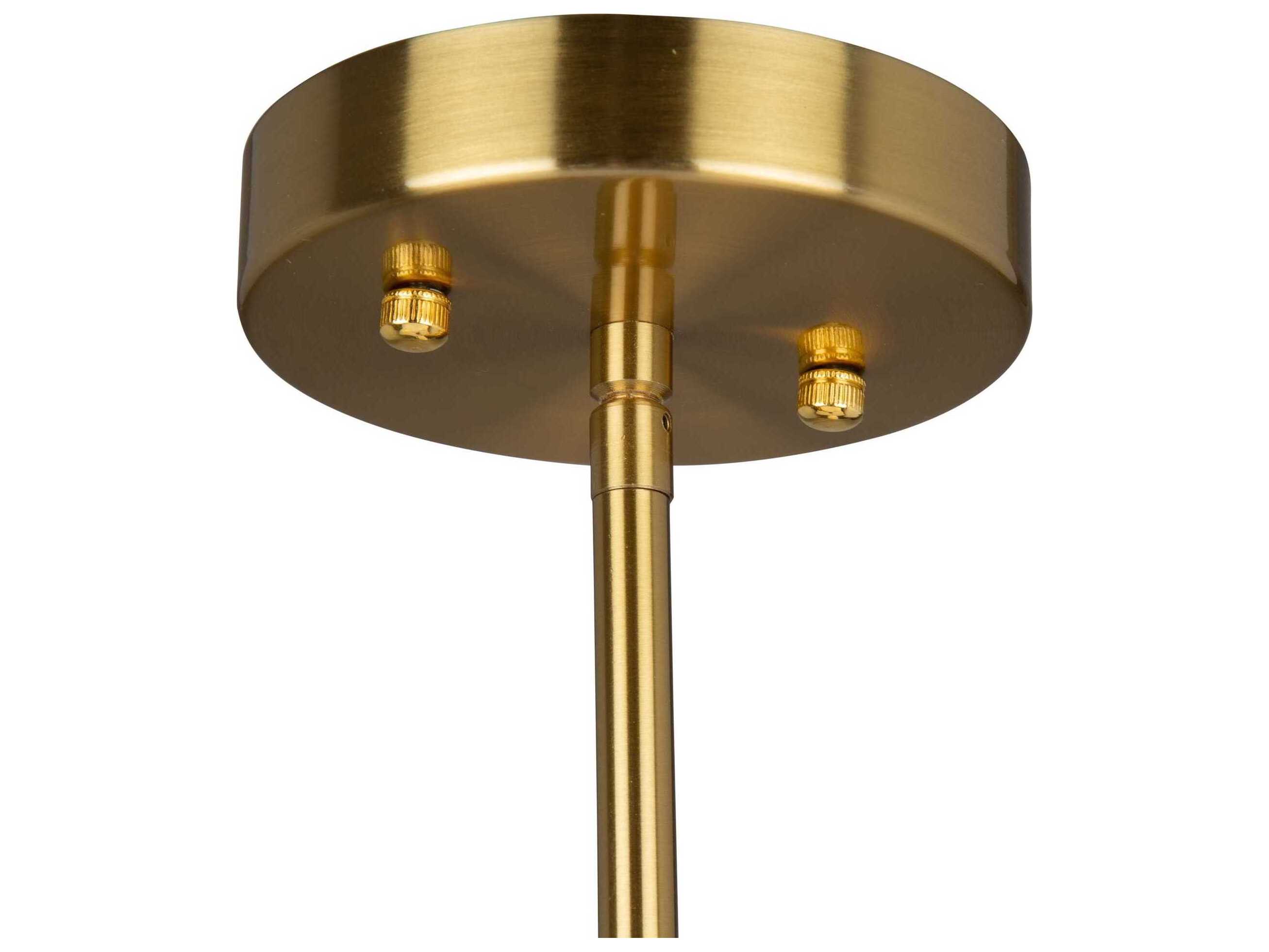 Artcraft Rhythm 3-Light Brushed Gold Empire Chandelier