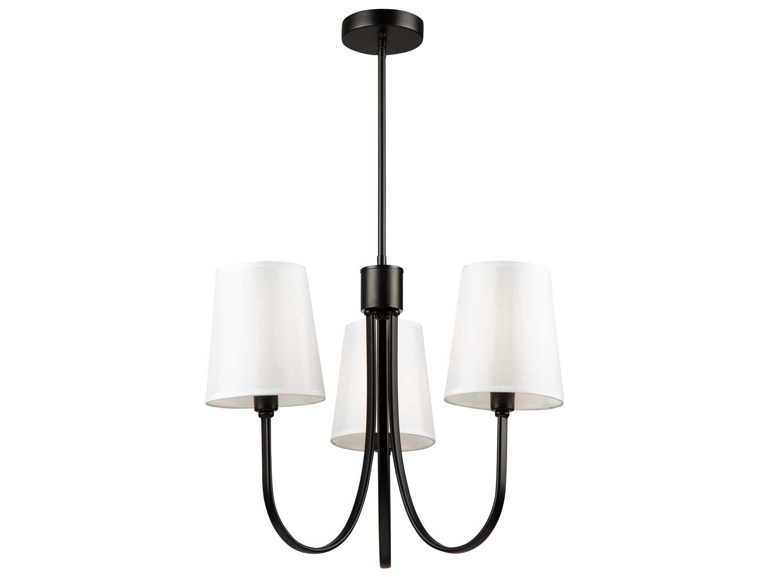 Artcraft Rhythm 3-Light Black Empire Chandelier