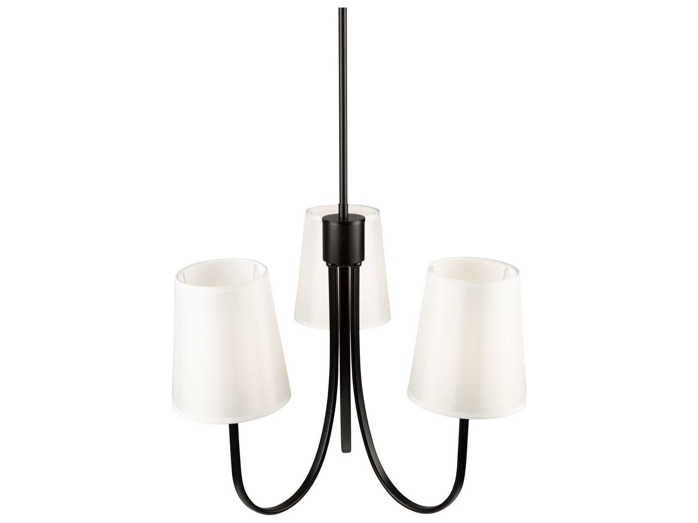 Artcraft Rhythm 3-Light Black Empire Chandelier
