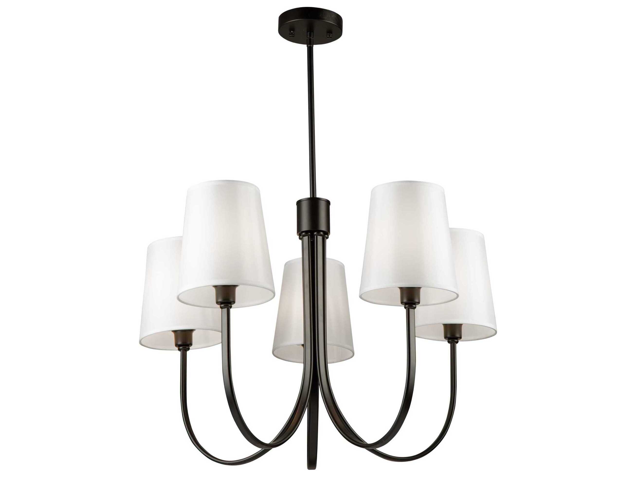 Artcraft Rhythm 5-Light Black Empire Chandelier