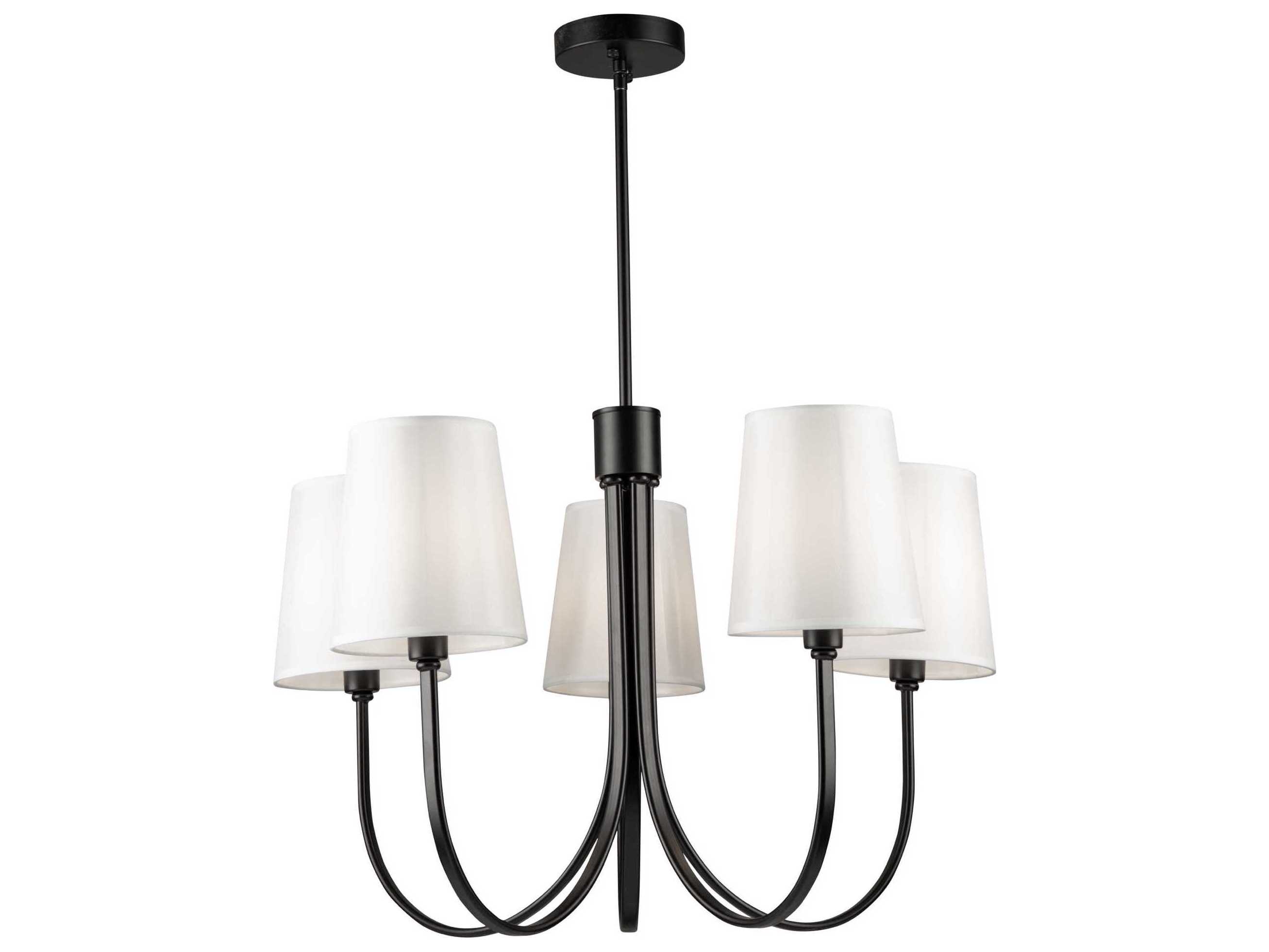 Artcraft Rhythm 5-Light Black Empire Chandelier