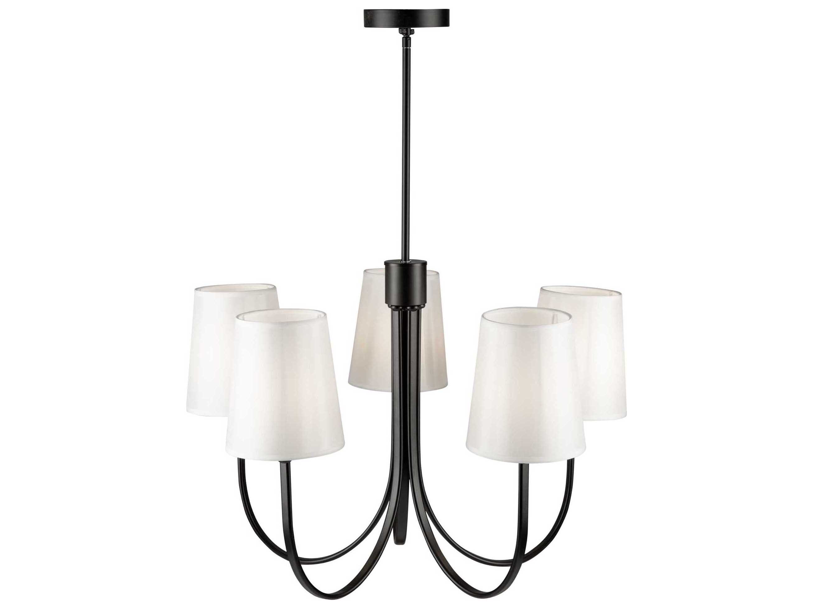 Artcraft Rhythm 5-Light Black Empire Chandelier