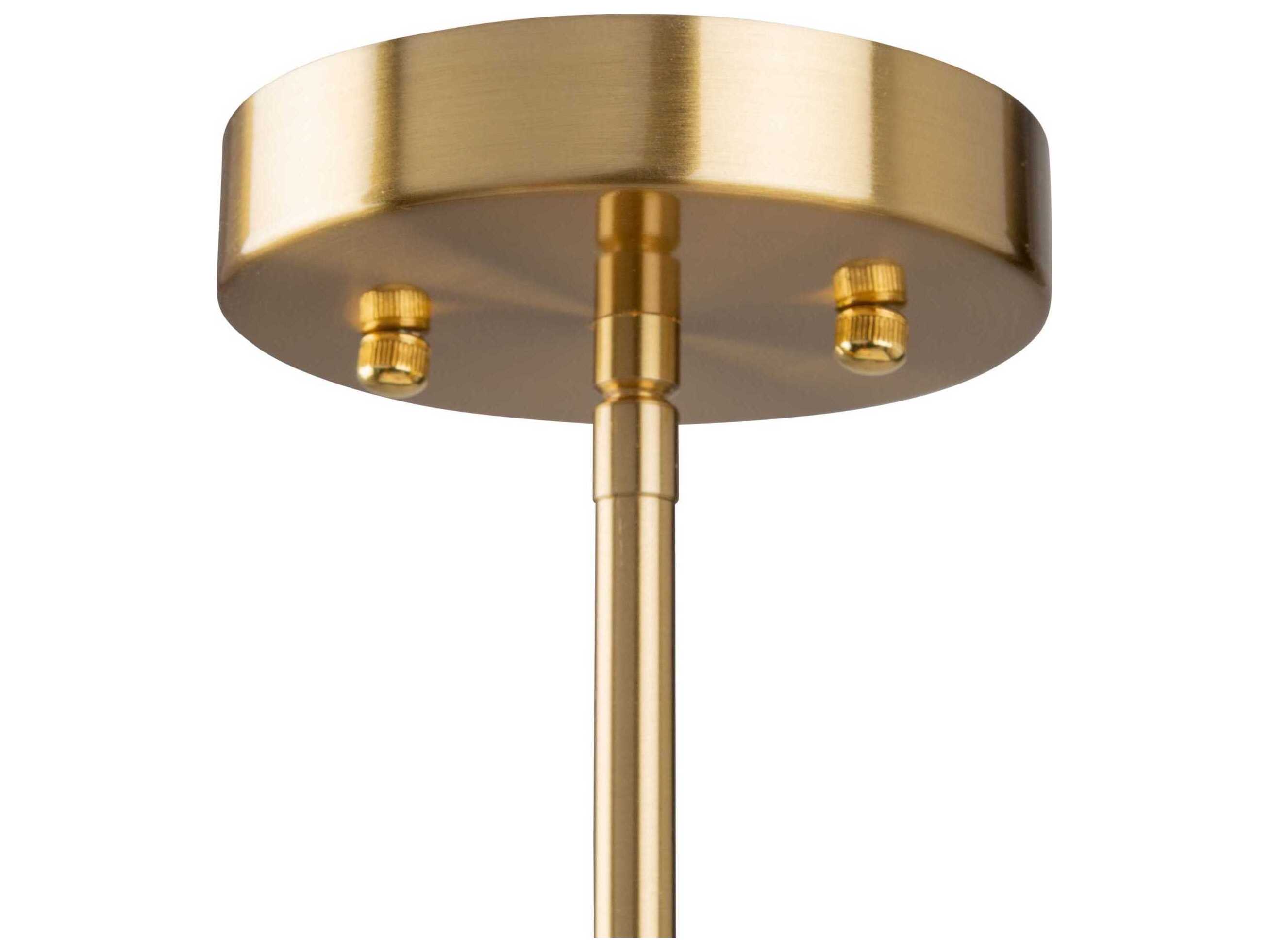 Artcraft Rhythm 5-Light Brushed Gold Empire Linear Island Pendant