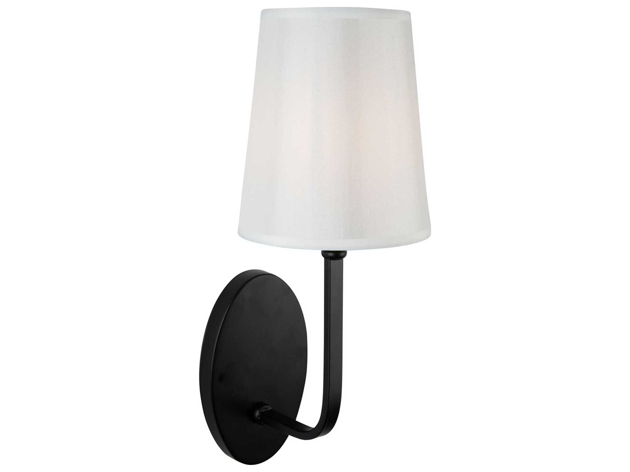 Artcraft Rhythm 1-Light Black Wall Sconce