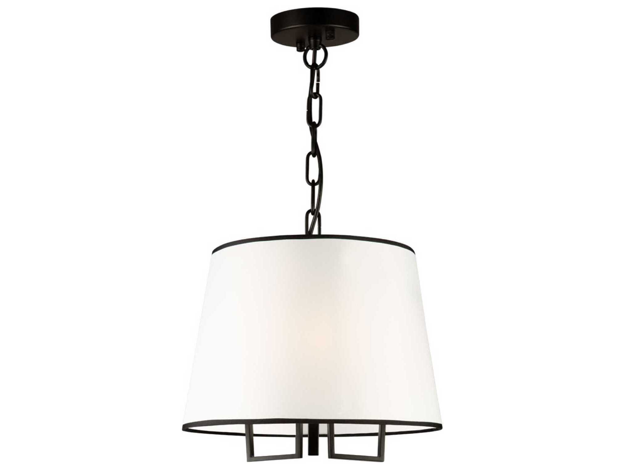 Artcraft Coco 3-Light Black Empire Chandelier