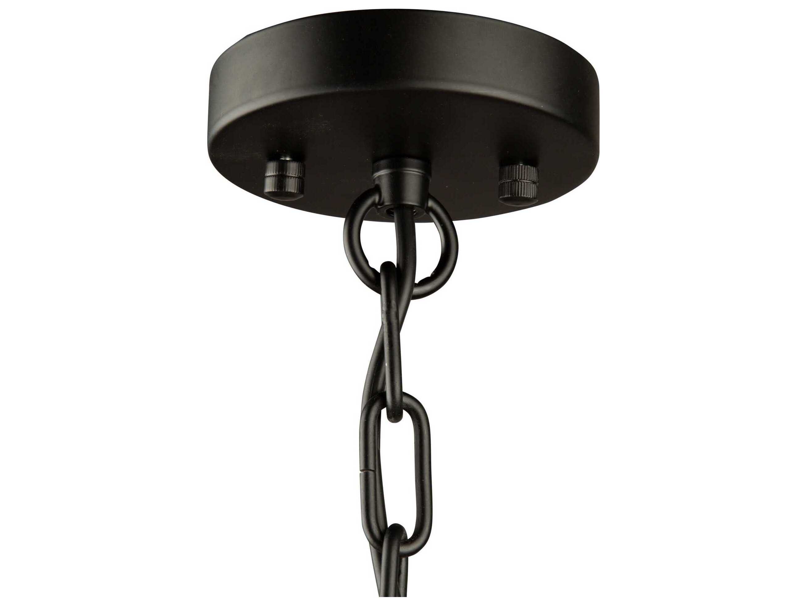 Artcraft Coco 3-Light Gold Black Empire Chandelier