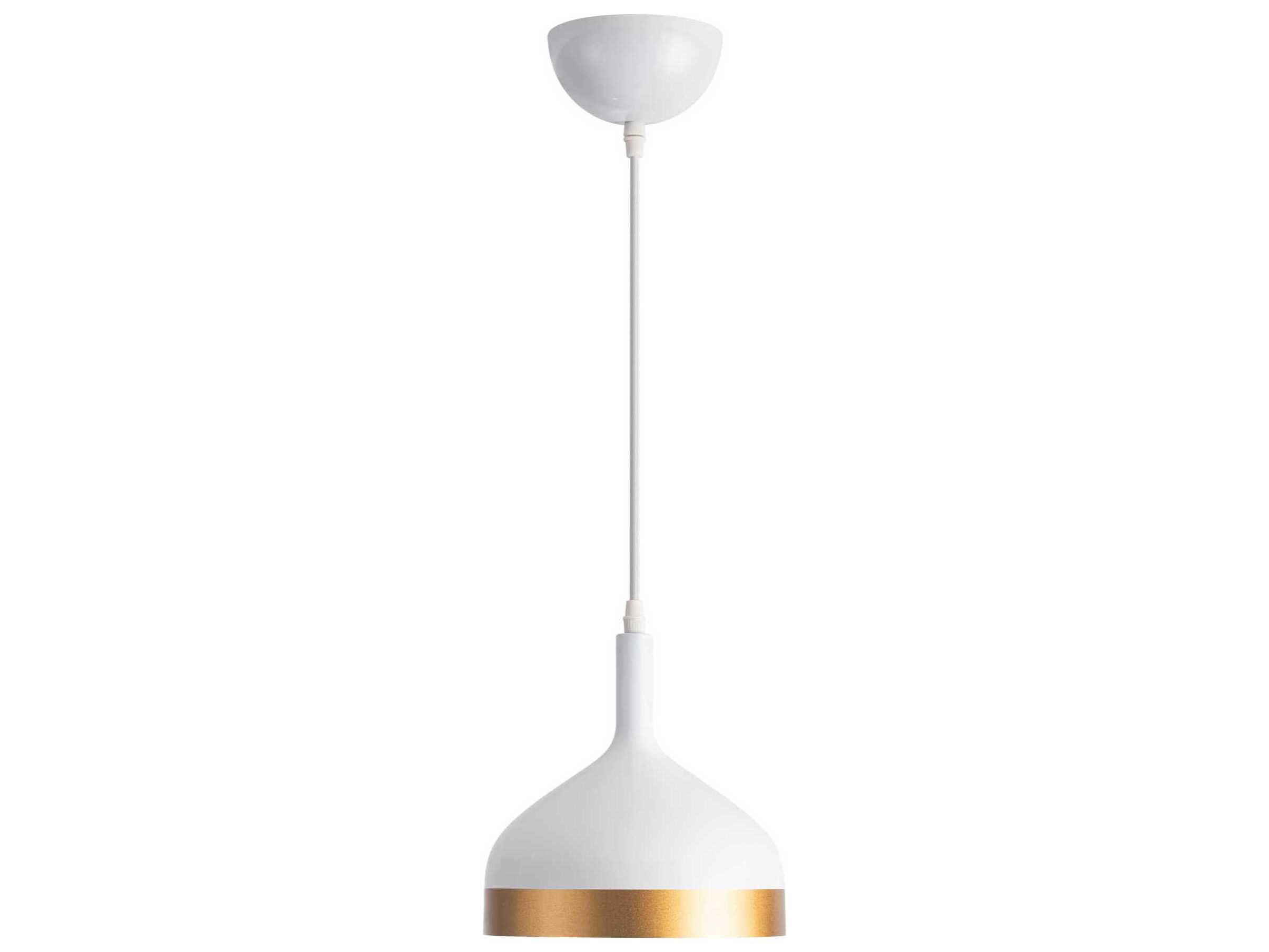 Artcraft Dash 1-Light White Gold Mini Pendant