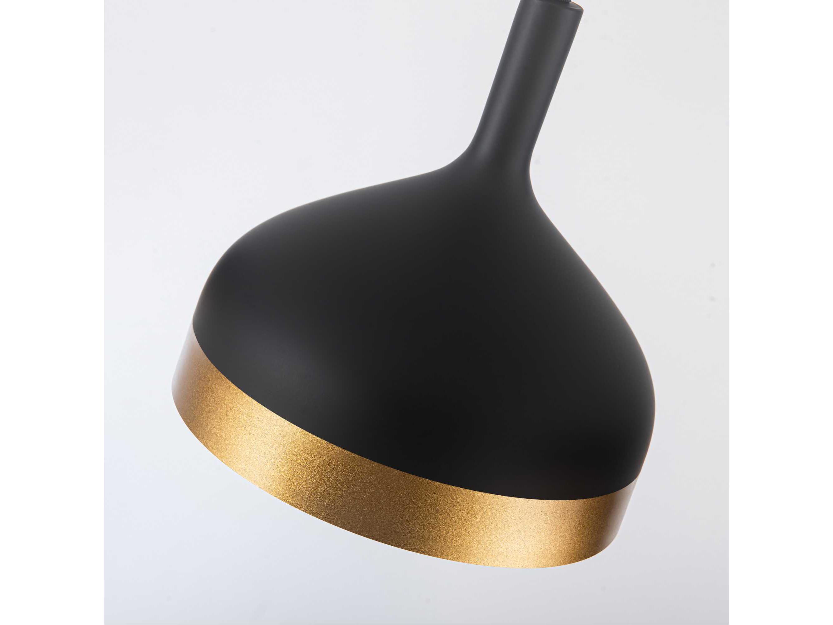 Artcraft Dash 4-Light Black Gold Linear Island Pendant