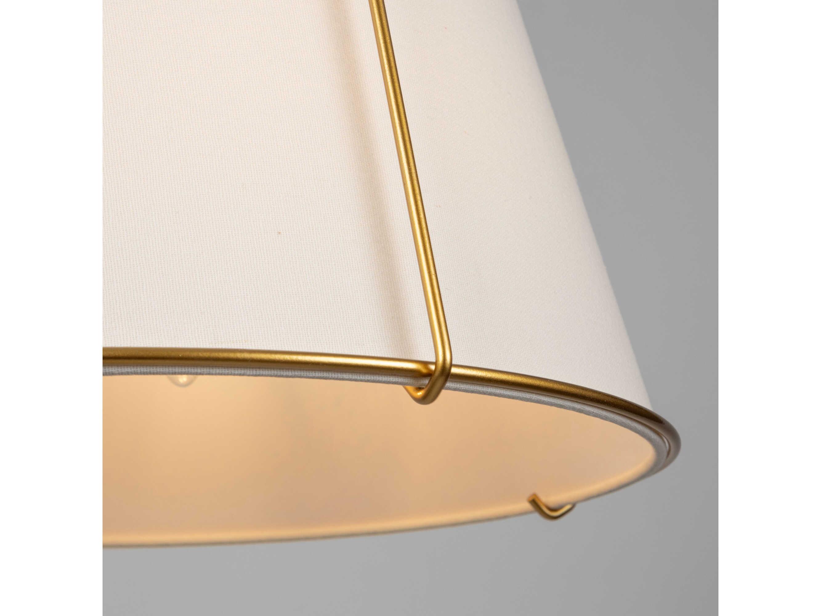 Artcraft Pullman 3-Light Brass Drum Semi Flush Mount