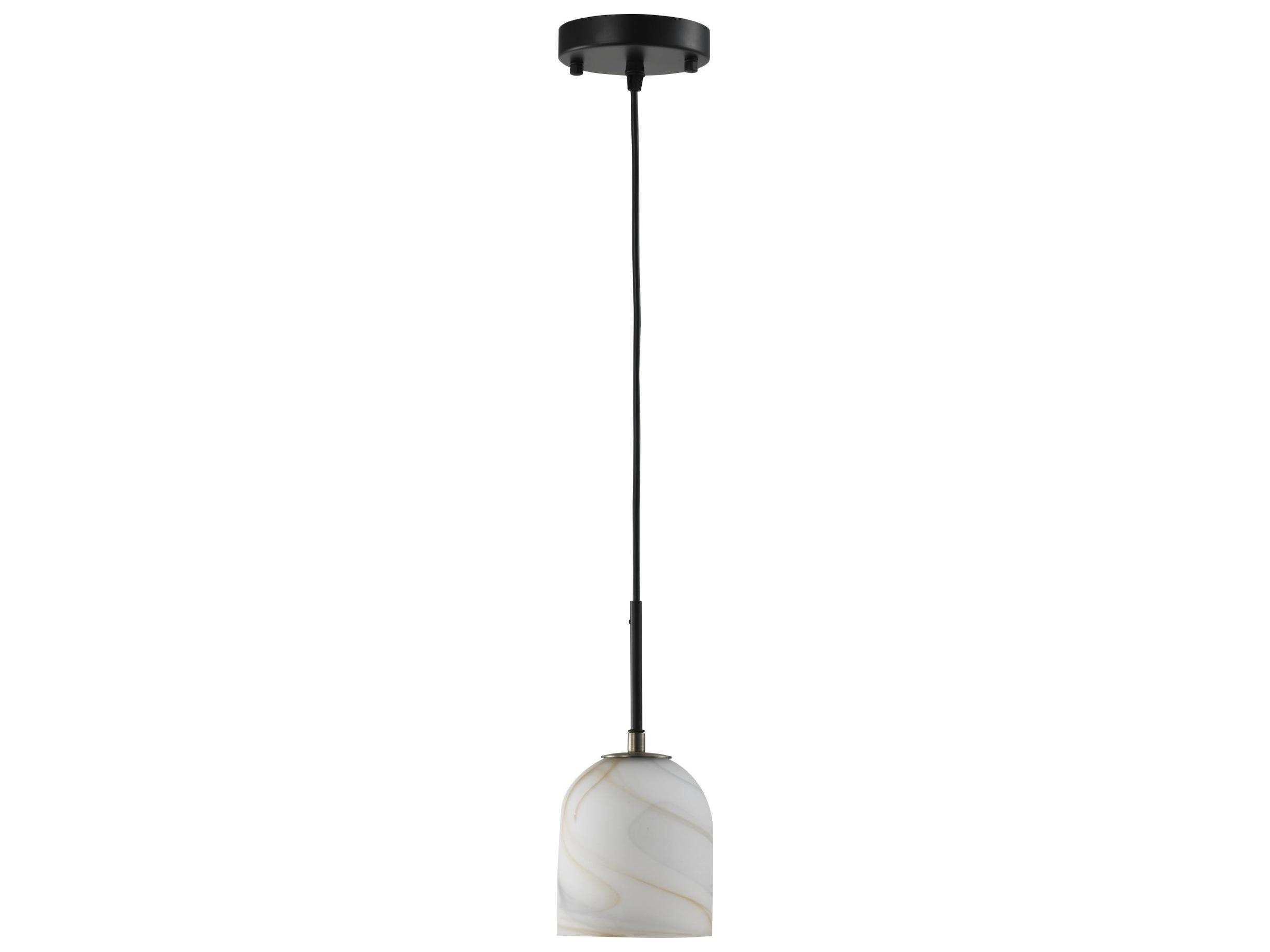 Artcraft Crema 1-Light Black Mini Pendant