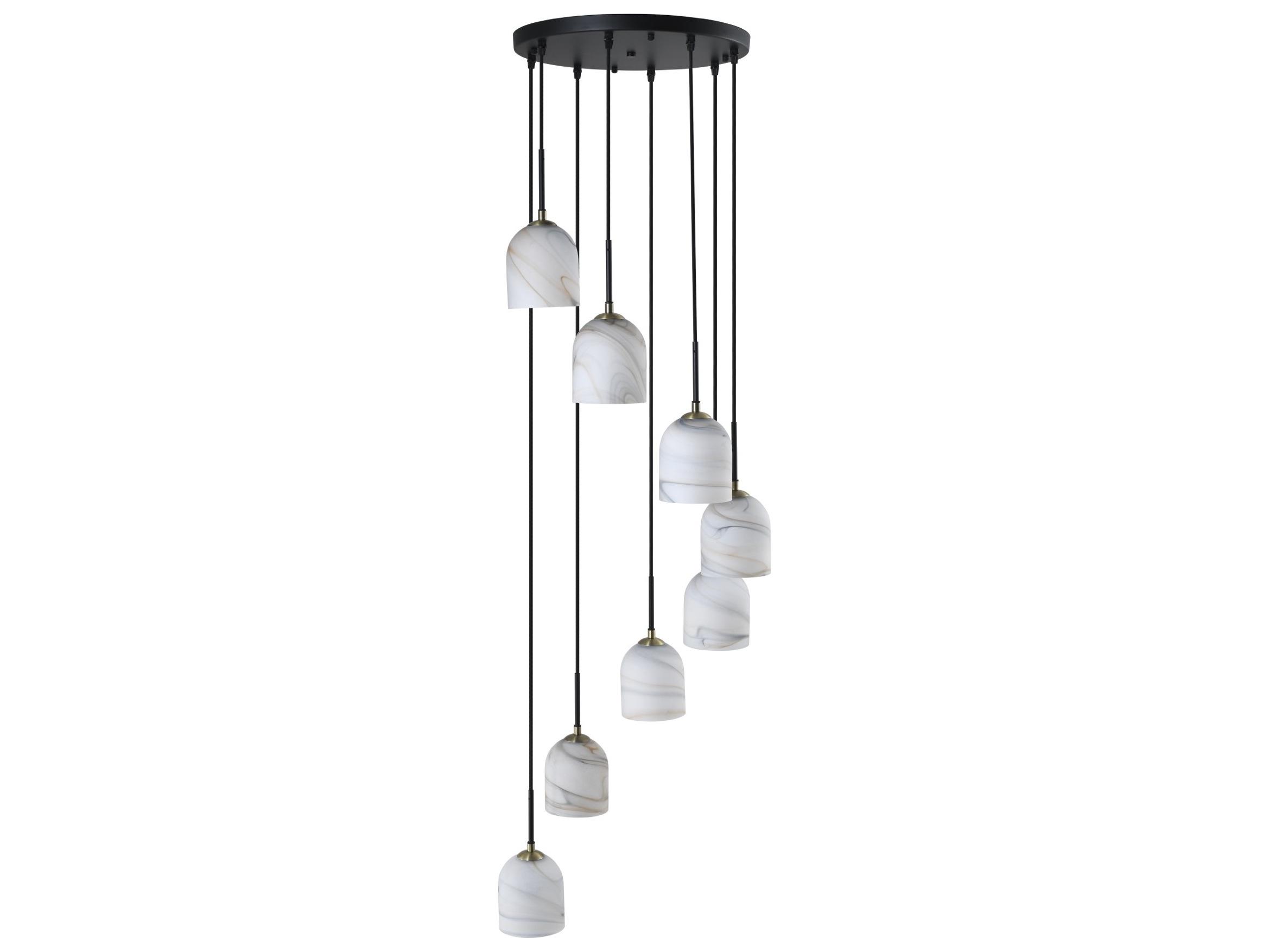Artcraft Crema 8-Light Black Pendant