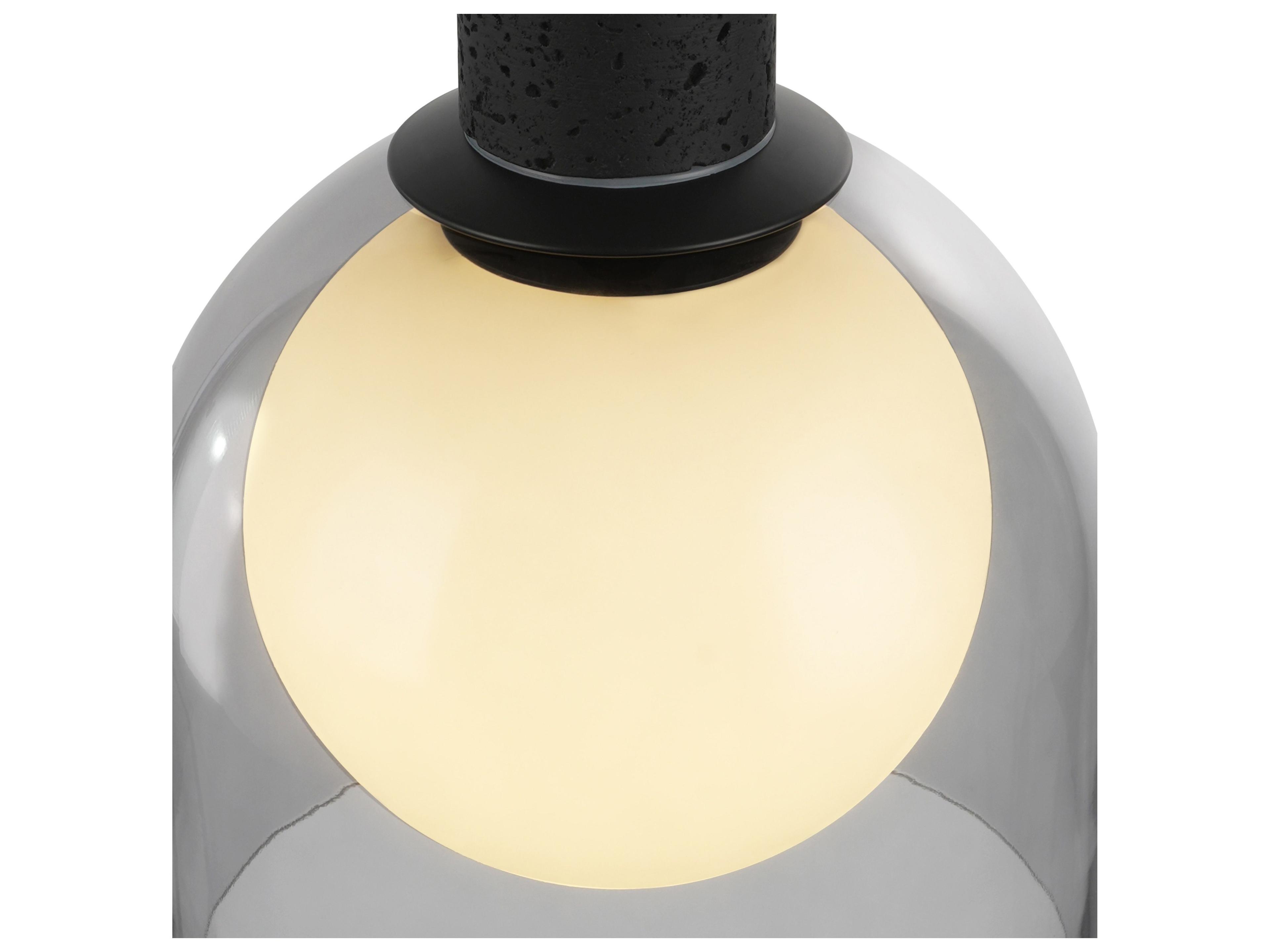 Artcraft Juna 4-Light Black Globe Island Pendant