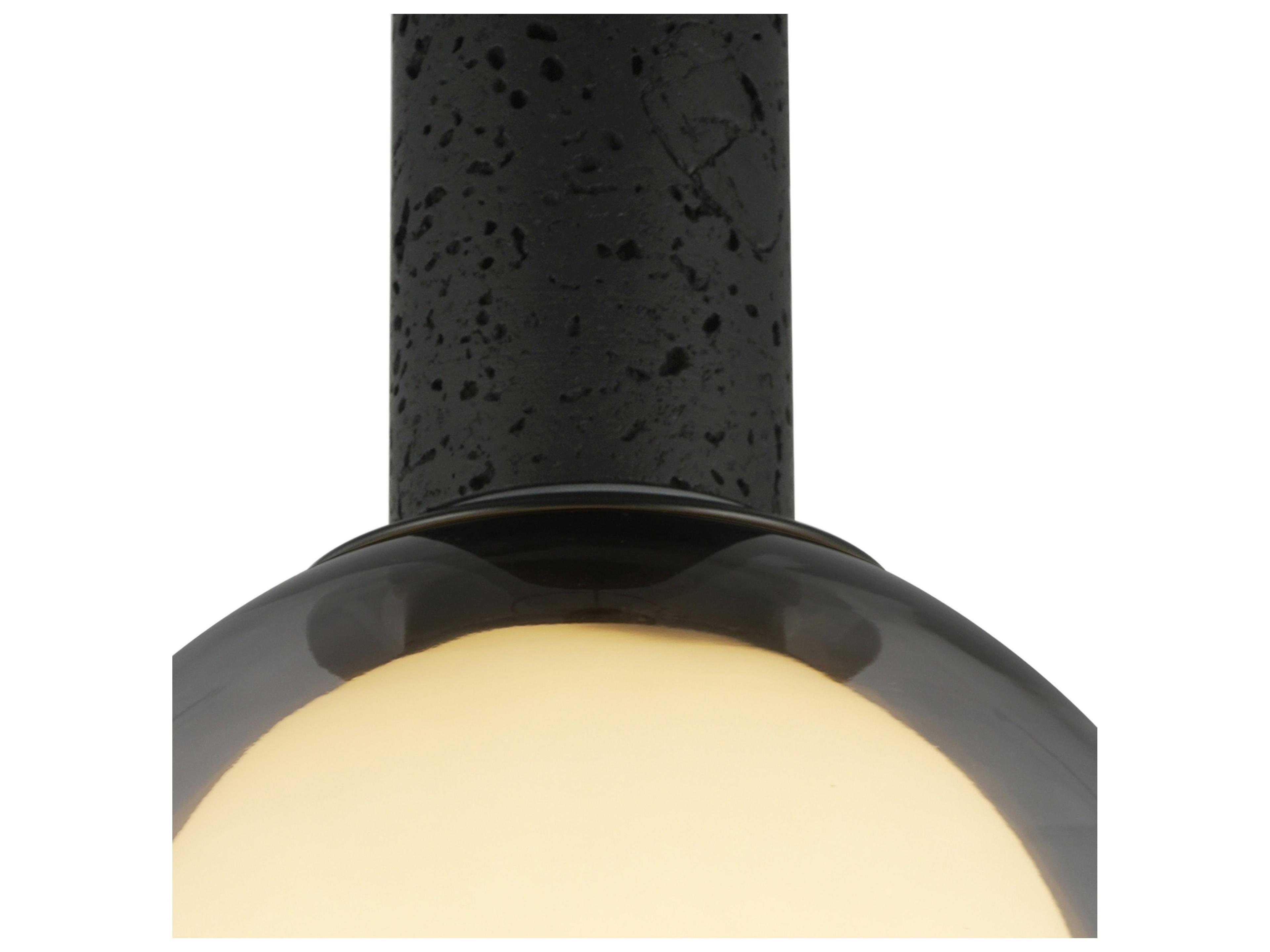 Artcraft Juna 6-Light Black Dome Globe Pendant