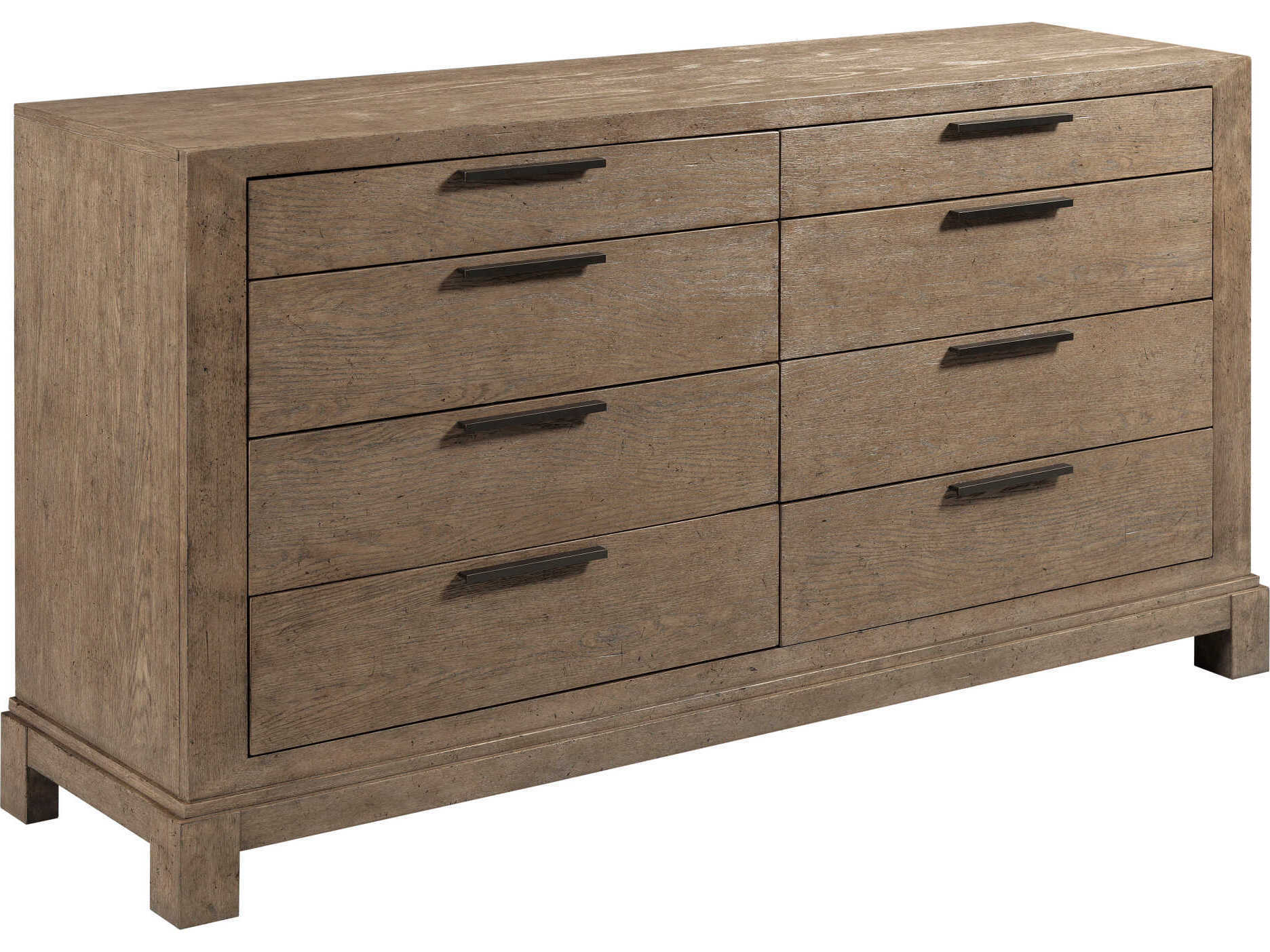 American Drew Skyline Sutton Brown Hardwood Double Dresser