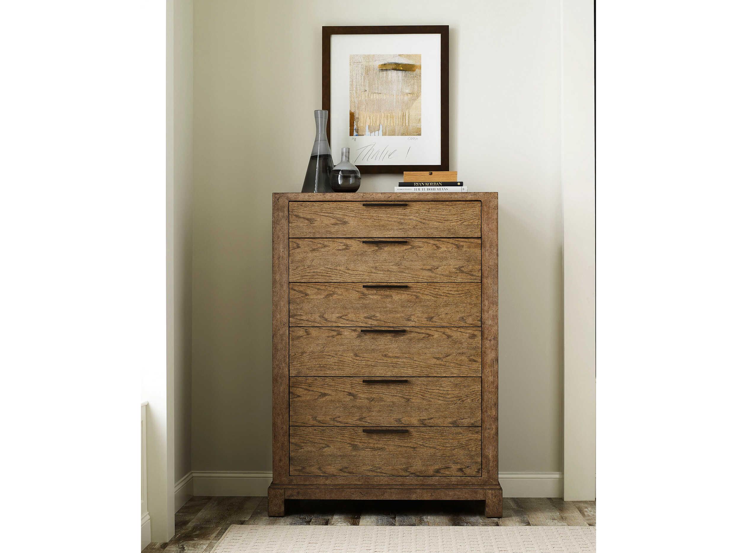 American Drew Skyline Cardell Smoke Brown Hardwood Accent Chest