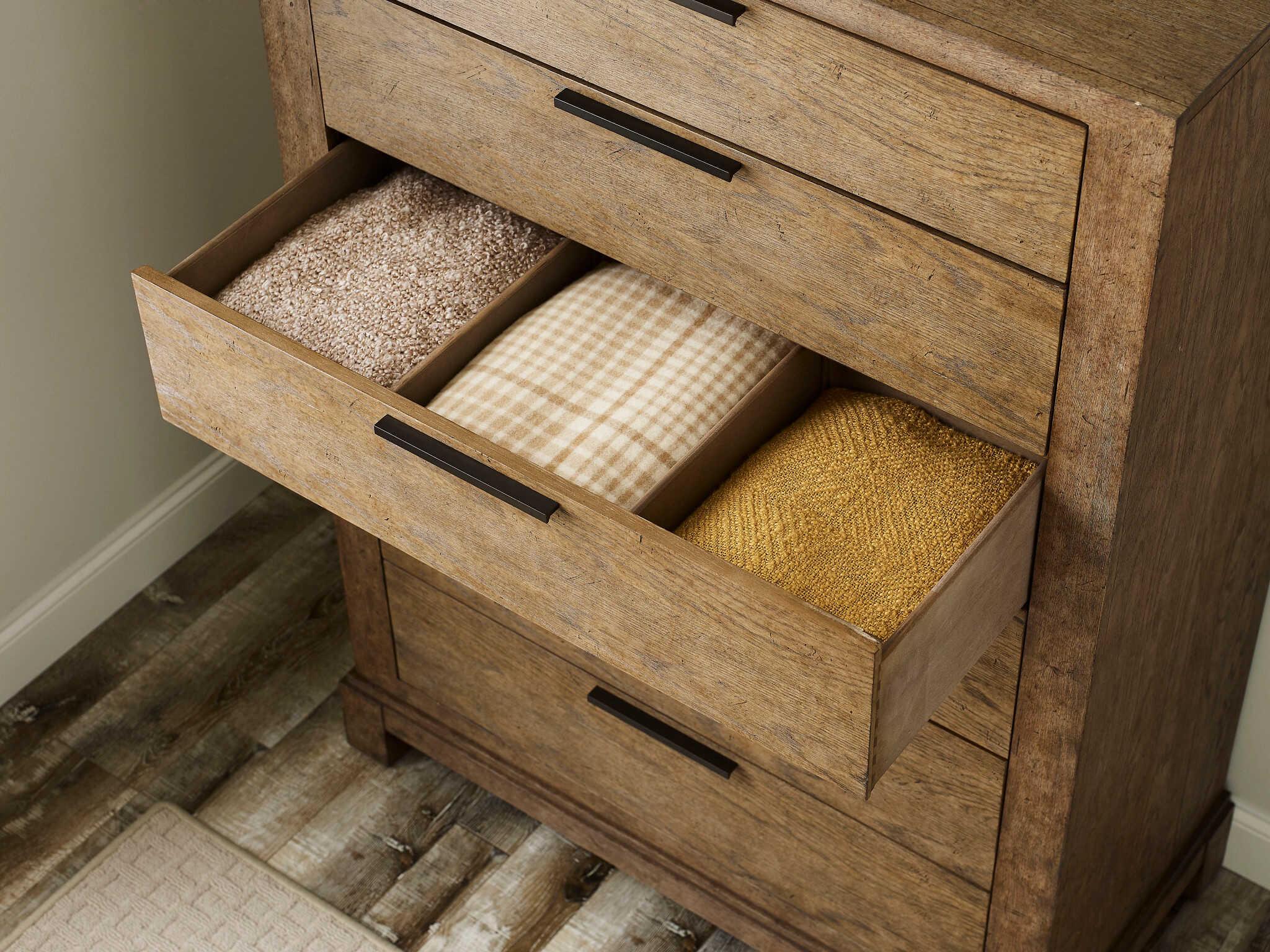 American Drew Skyline Cardell Smoke Brown Hardwood Accent Chest