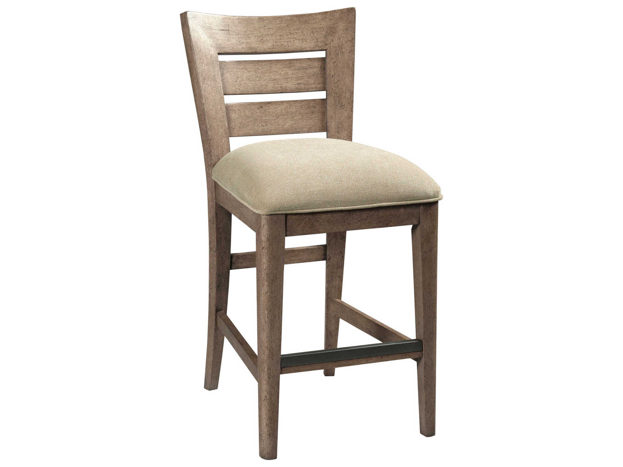 American Drew Skyline Smoke Upholstered Hardwood Counter Stool