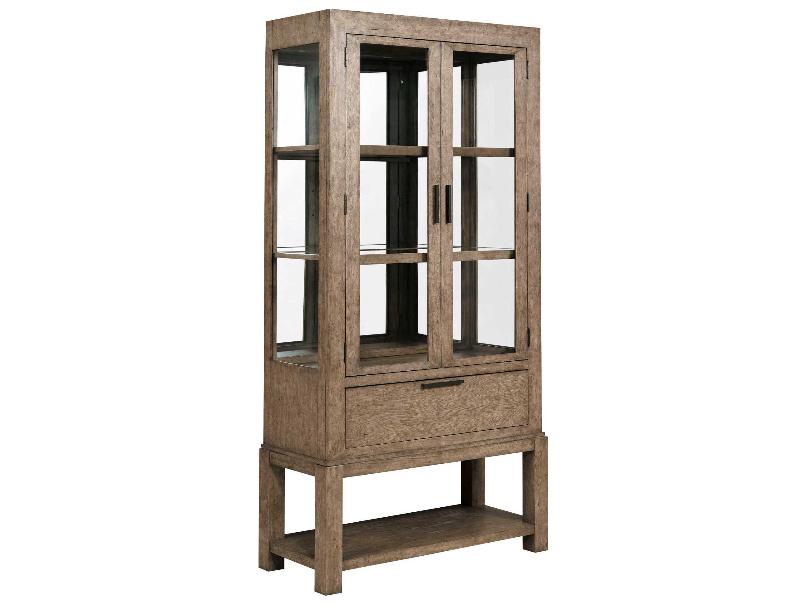 American Drew Skyline Potter Hardwood Smoke Display Cabinet