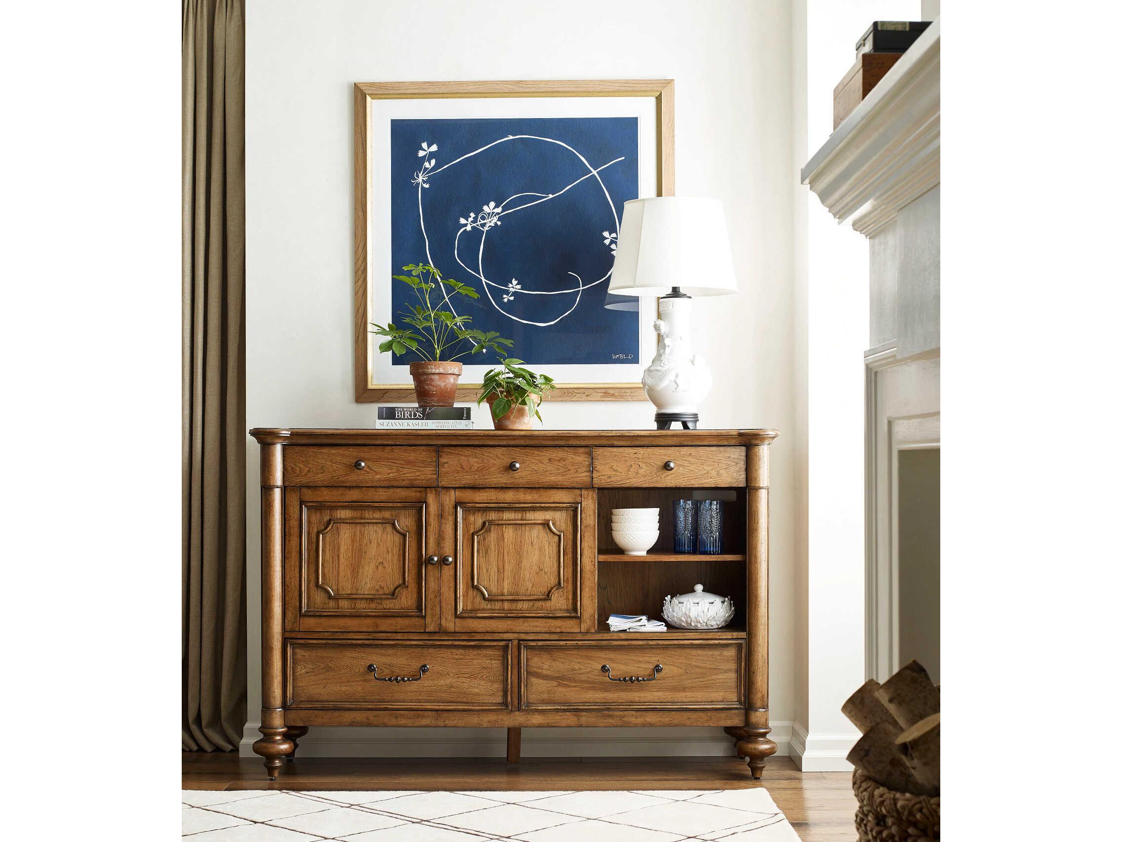 American Drew Berkshire Concord 64" Hardwood Cognac Sideboard
