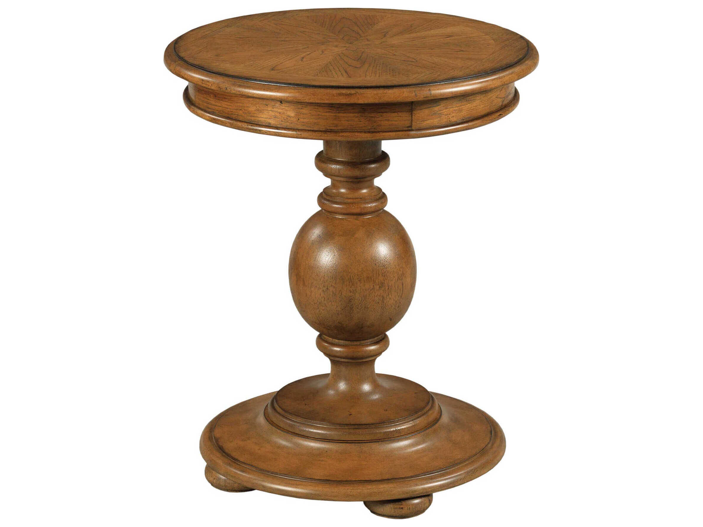 American Drew Berkshire Pearson Rectangular Wood Cognac End Table