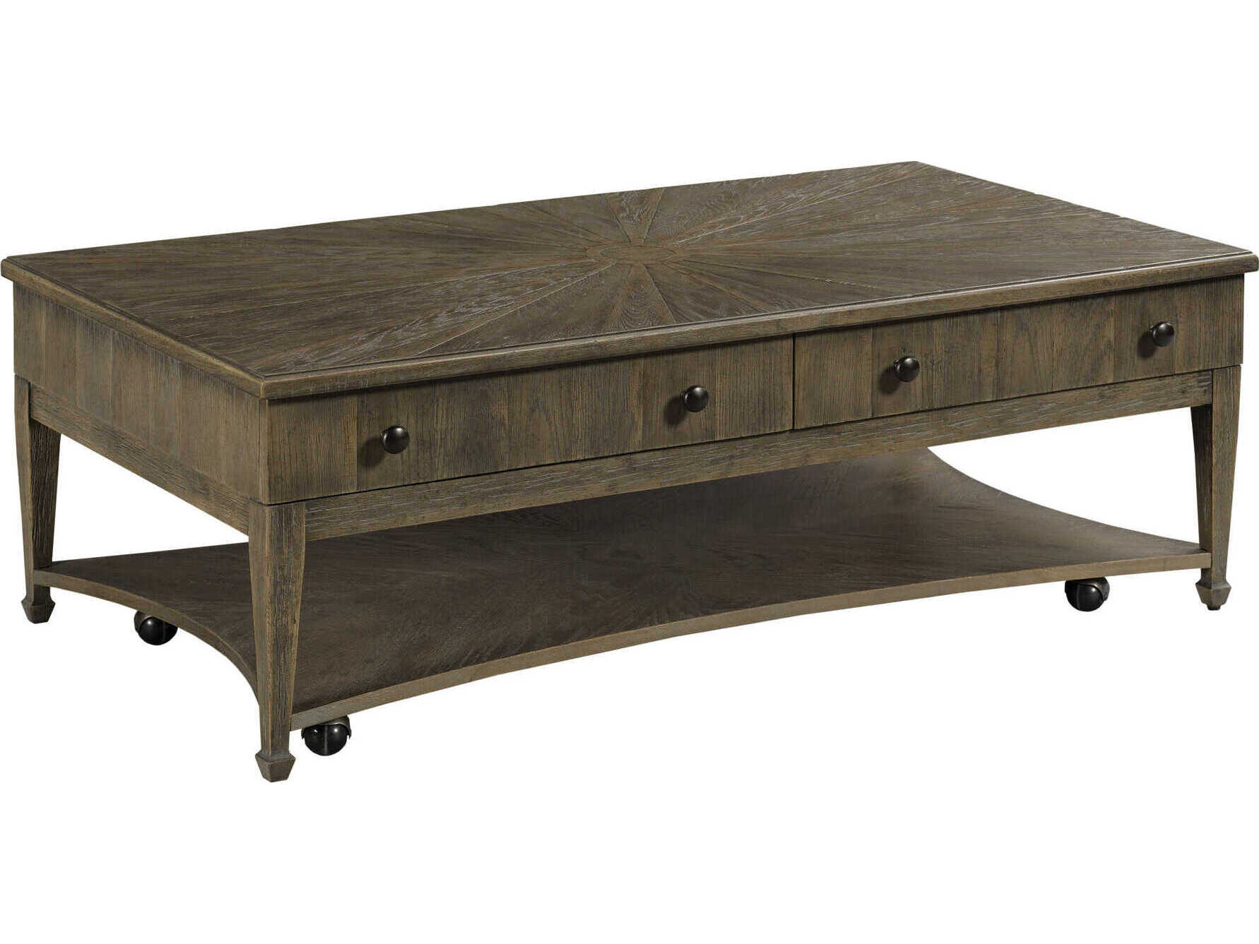 American Drew Emporium Carmine Rectangular Wood Shadow Coffee Table