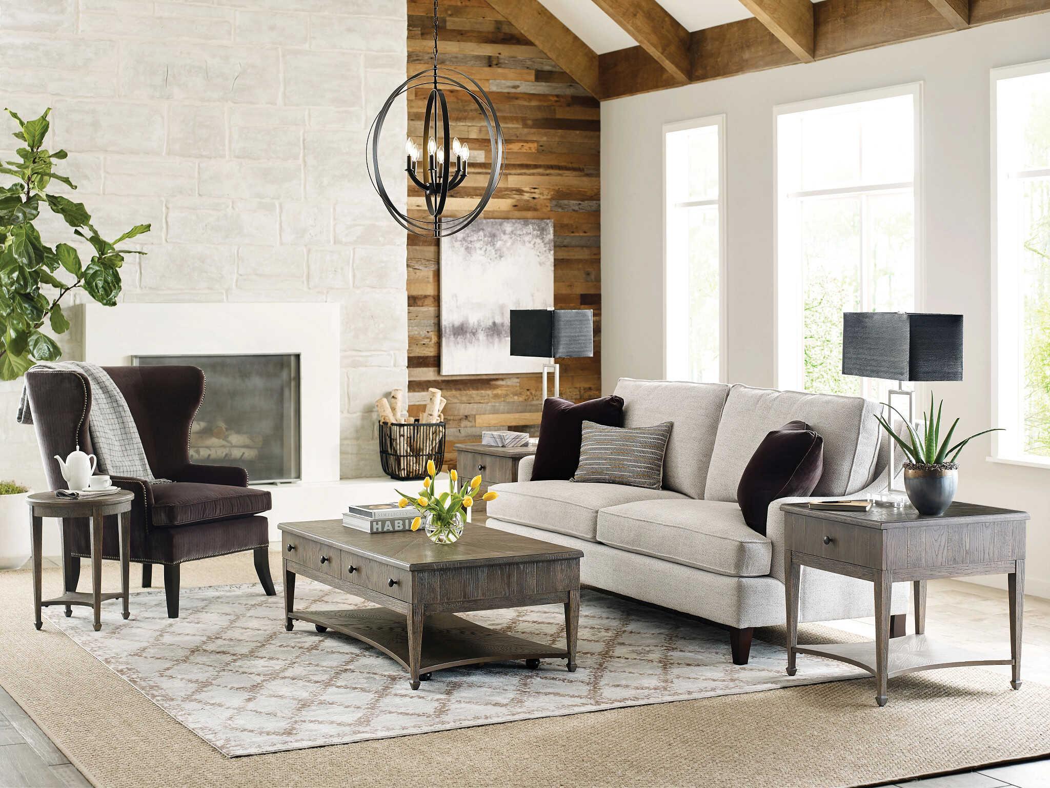 American Drew Emporium Carmine Rectangular Wood Shadow Coffee Table