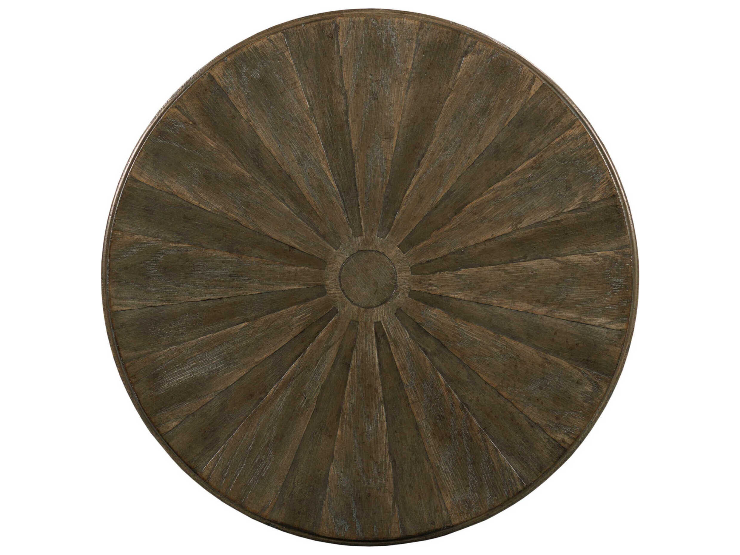 American Drew Emporium Sutter Round Wood Shadow End Table