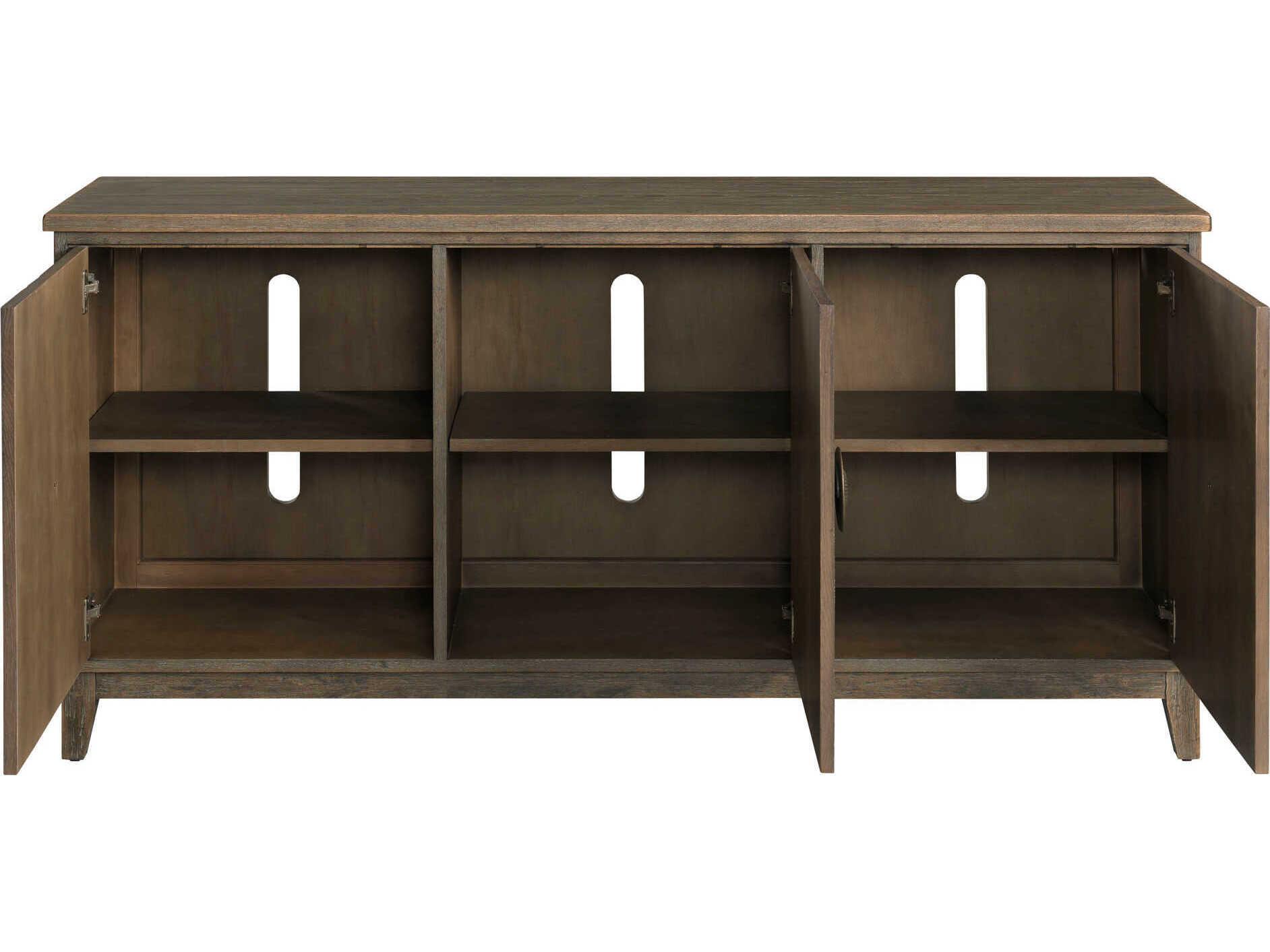 American Drew Emporium Crosley 66" Hardwood Shadow Media Console