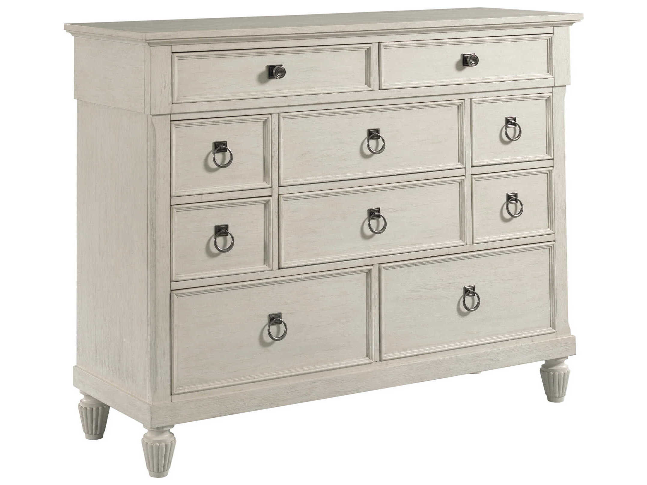 American Drew Grand Bay Aster White Hardwood Dresser