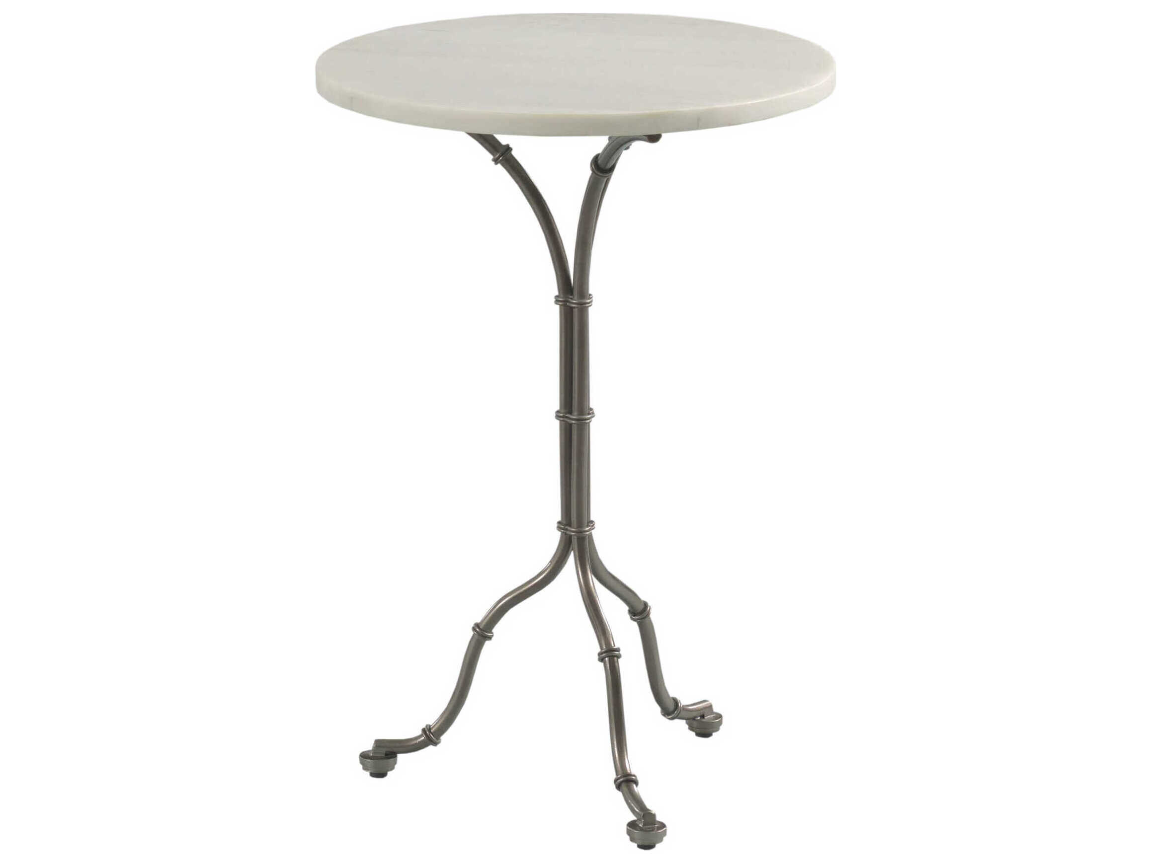 American Drew Grand Bay Mariners Round Stone Egret End Table