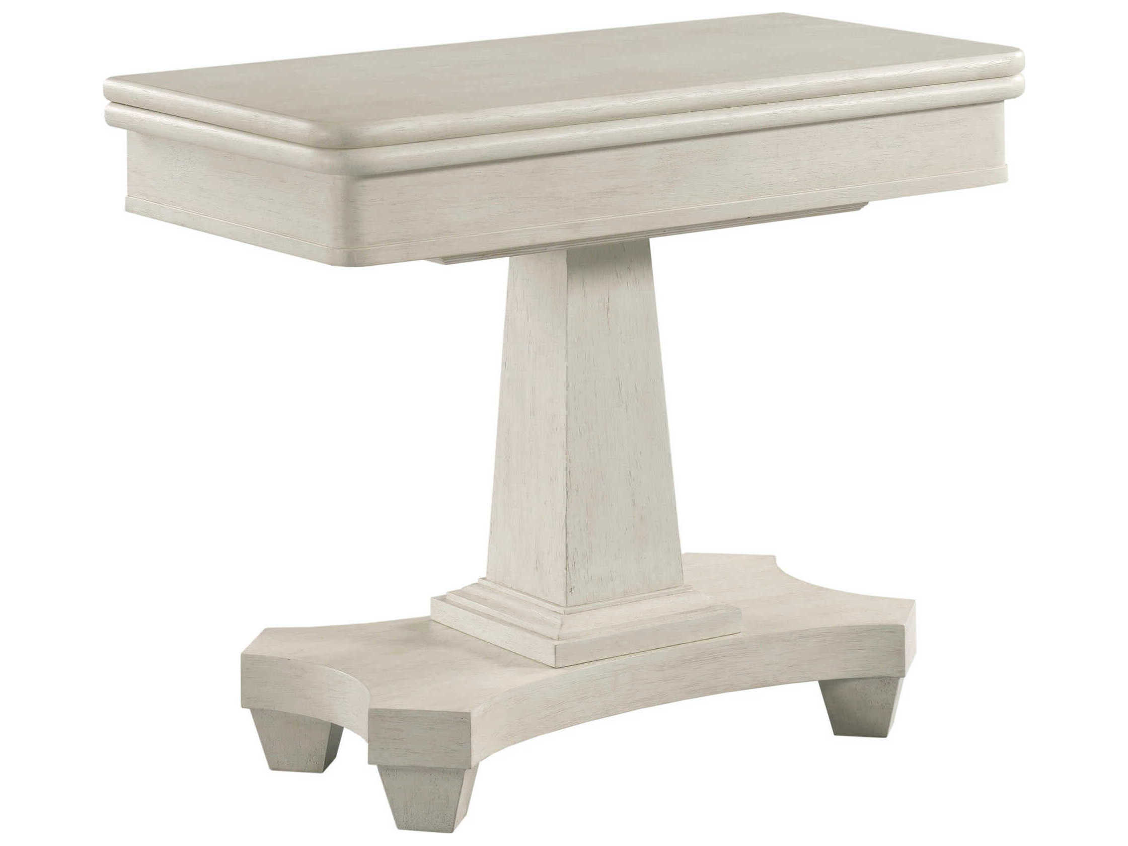 American Drew Grand Bay Montauk White Hardwood Egret Game Table
