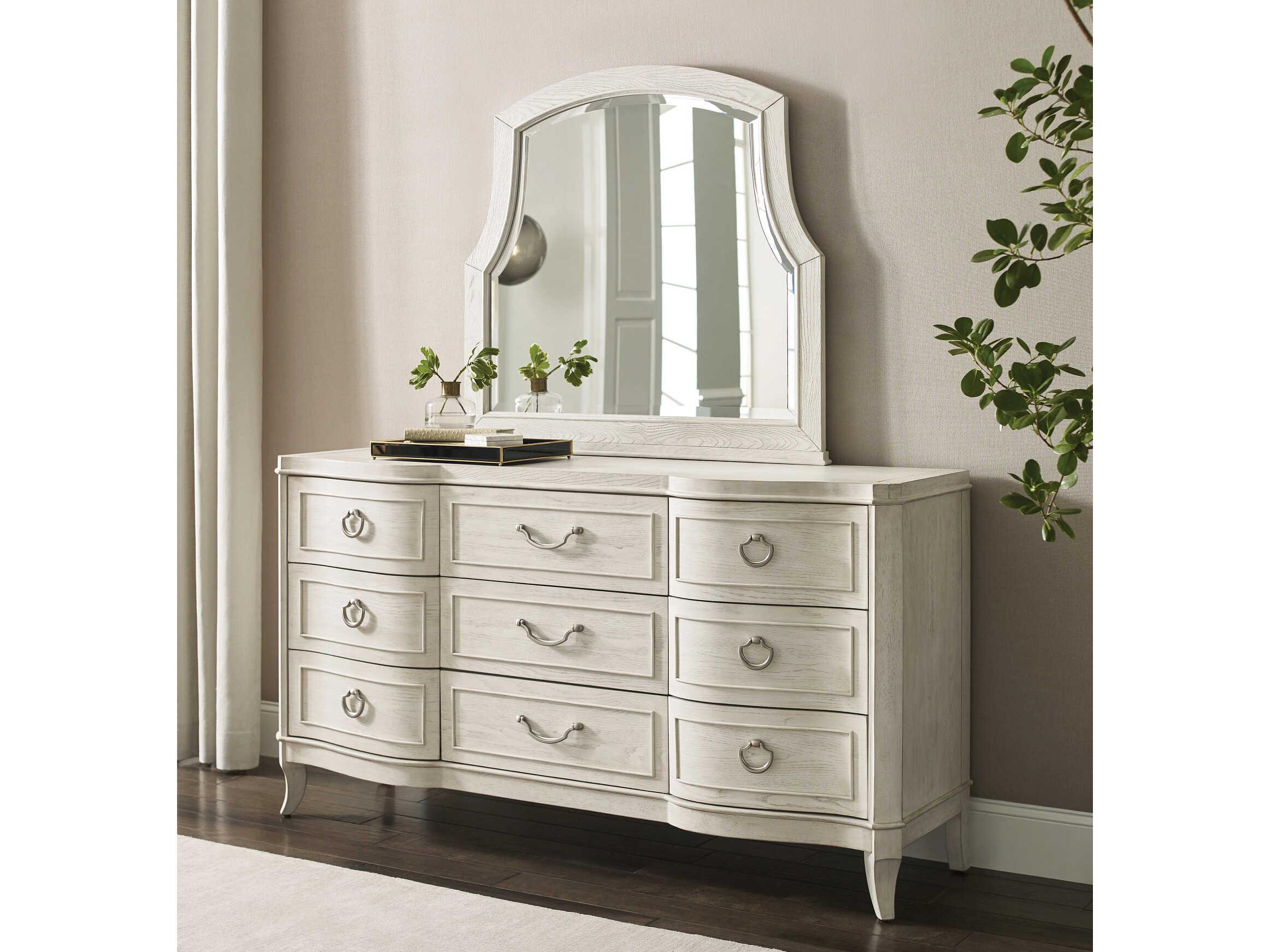 American Drew Harmony Emelie White Oak Wood Dresser