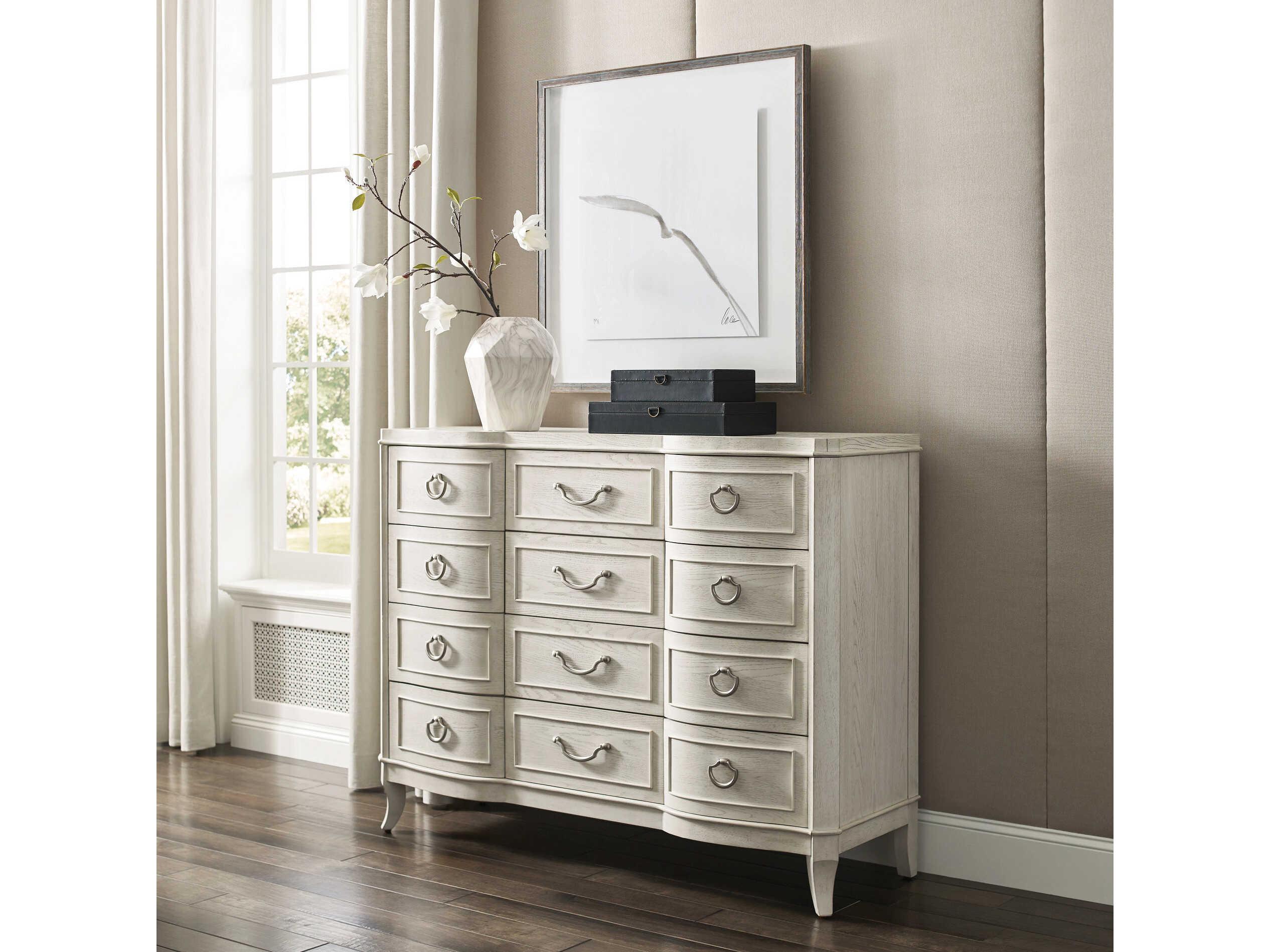 American Drew Harmony Emelie White Oak Wood Dresser