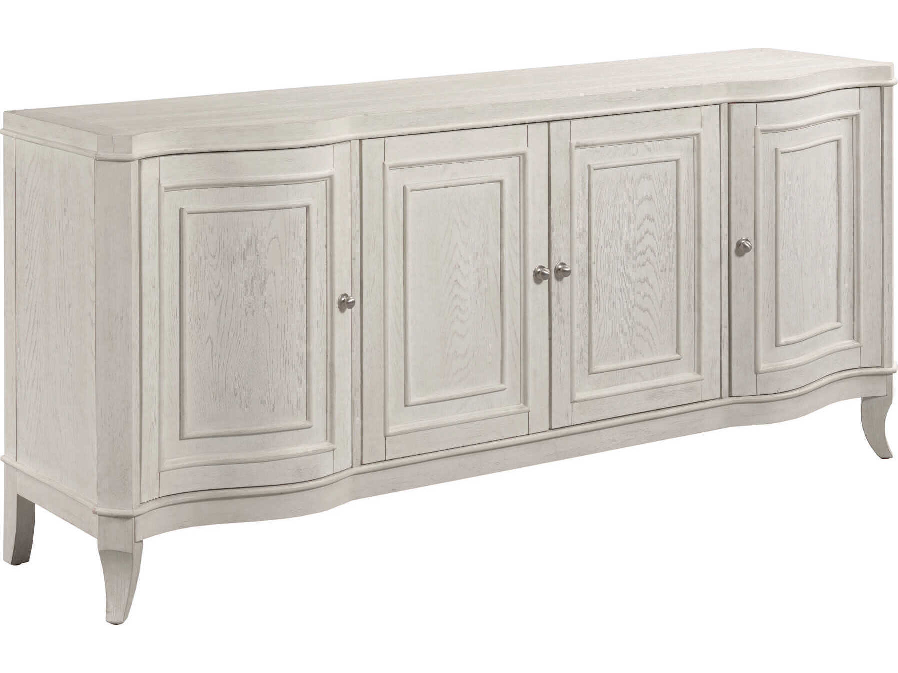 American Drew Harmony Angeline 74" Oak Wood Eggshell Media Console
