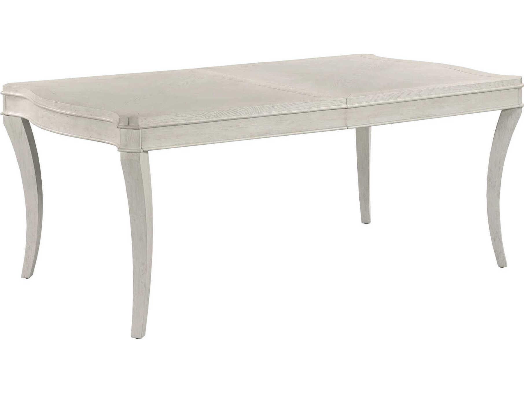American Drew Harmony Carissa Rectangular Wood Eggshell Dining Table