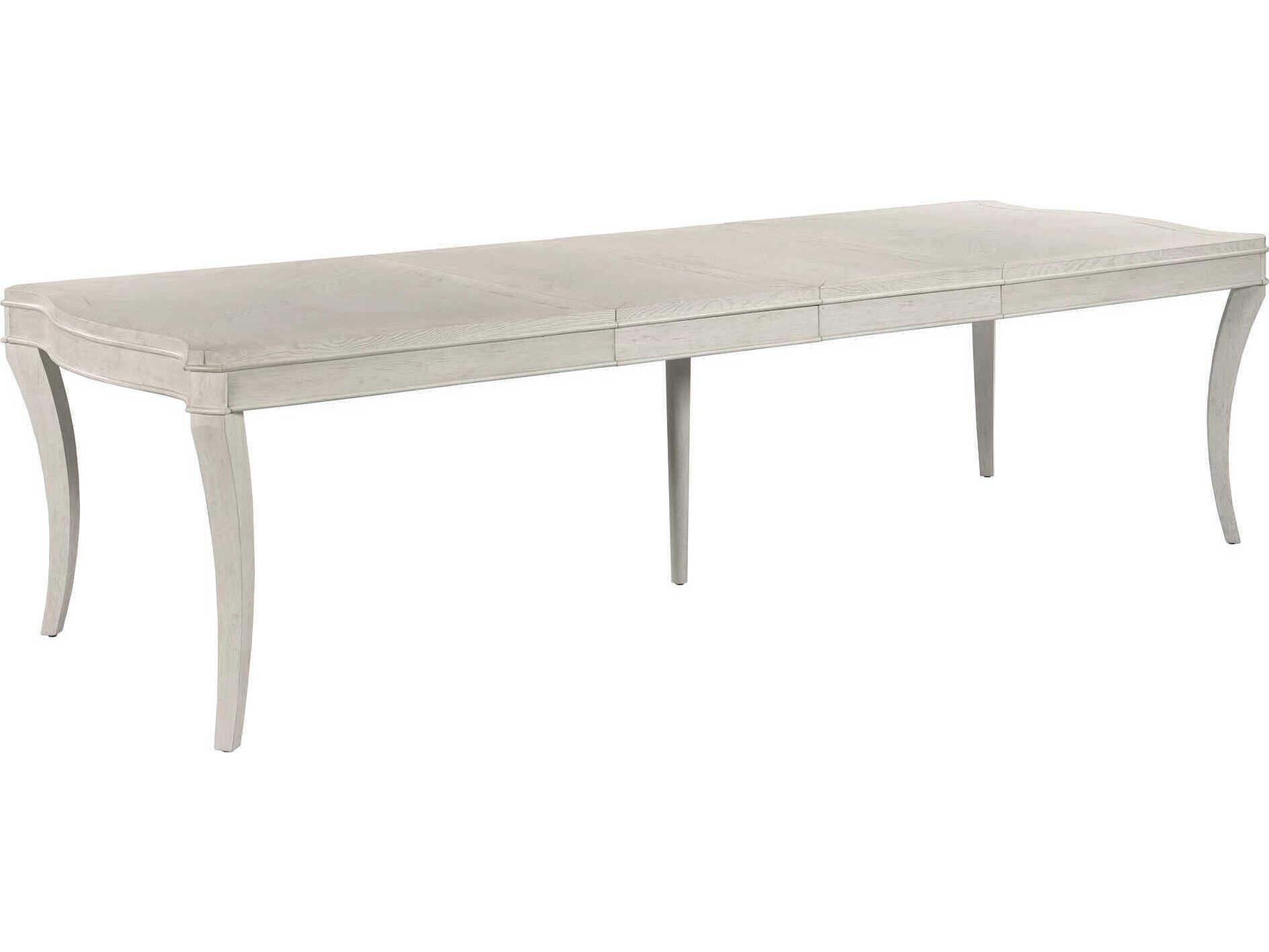 American Drew Harmony Carissa Rectangular Wood Eggshell Dining Table